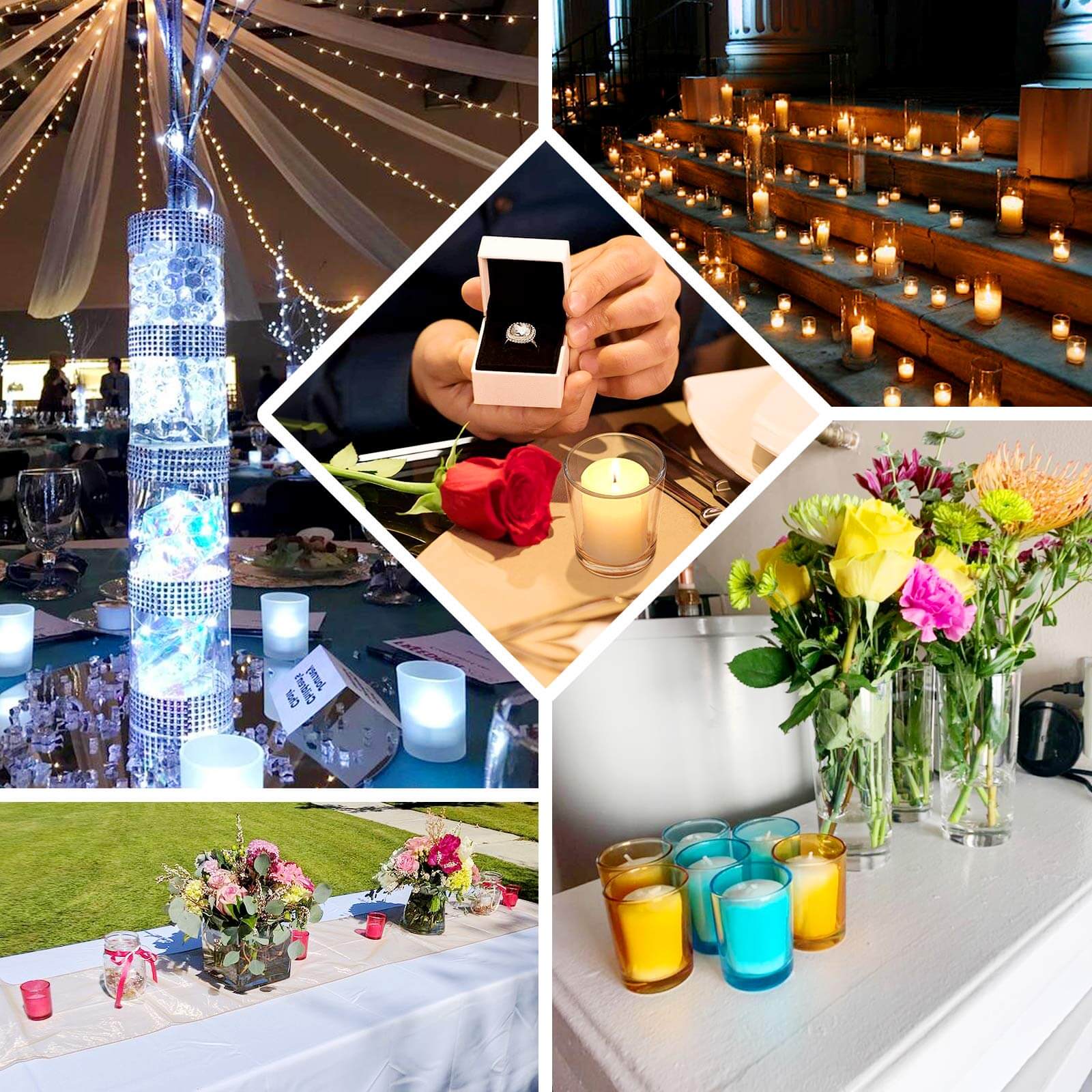 12-Pack Glass Votive Candle Holders Frosted - Tealight Holder Set for Weddings and Events 2.5"