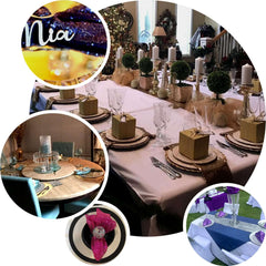 Sequin 20"x20" Napkin Silver - Shimmering Dinner Napkin