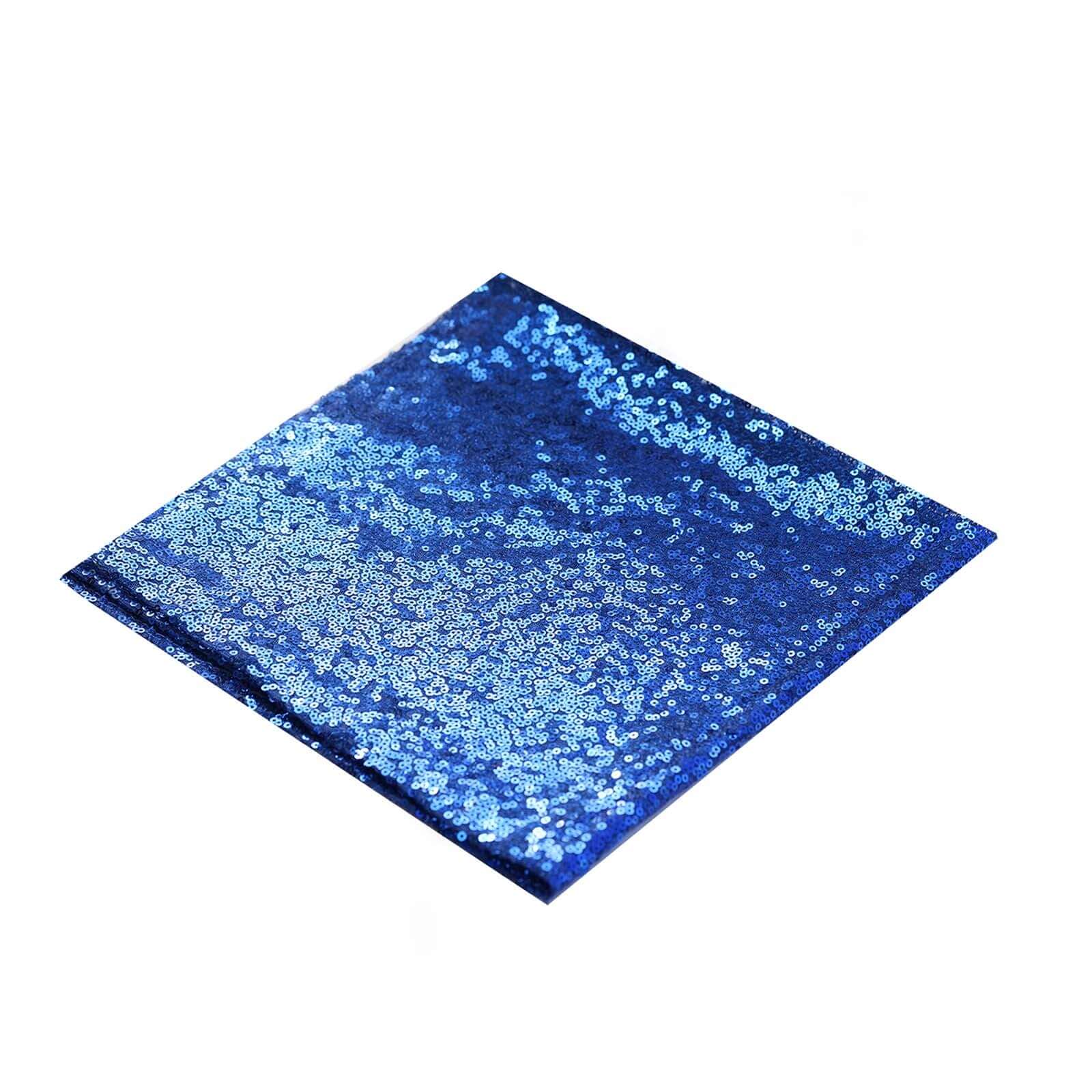Sequin 20"x20" Napkin Royal Blue - Shimmering Dinner Napkin