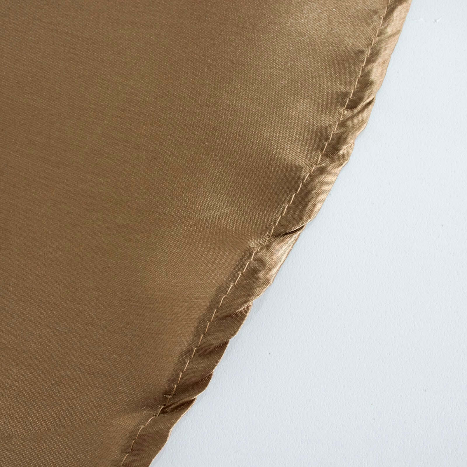 Satin 120" Round Tablecloth Taupe - Stylish Seamless Table Cover