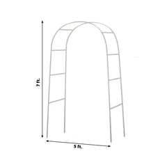 7ft Metal Wedding Arch, Flower Frame Arbor Backdrop Stand