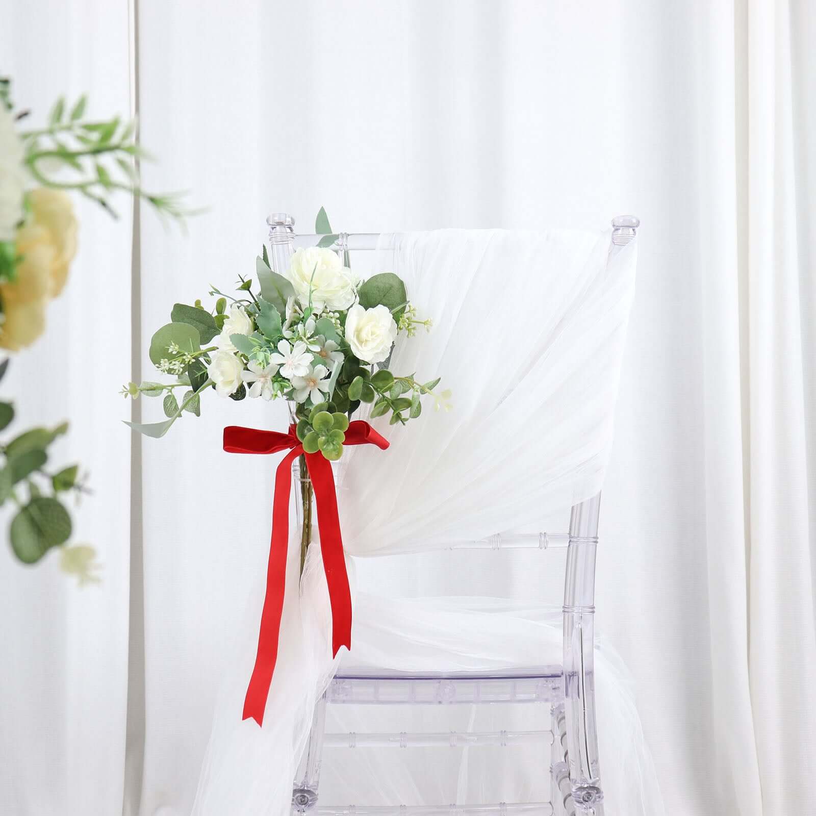 10 Yards Red 1" Velvet Single Faced Ribbon Spool, DIY Craft Supplies, Velvet and Nylon Ribbon Roll