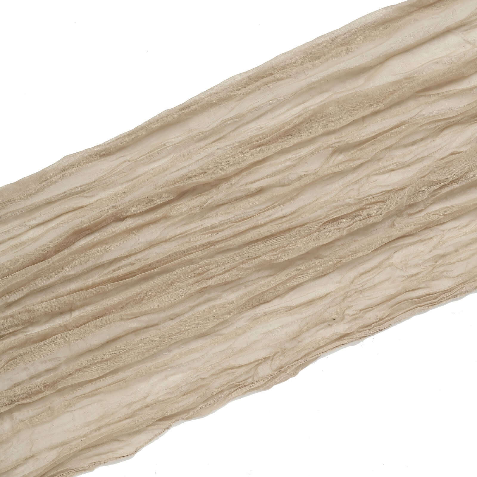 20ft Beige Gauze Cheesecloth Fabric Wedding Arch Drapery, Window Scarf Valance, Boho Decor Arbor Curtain Panel