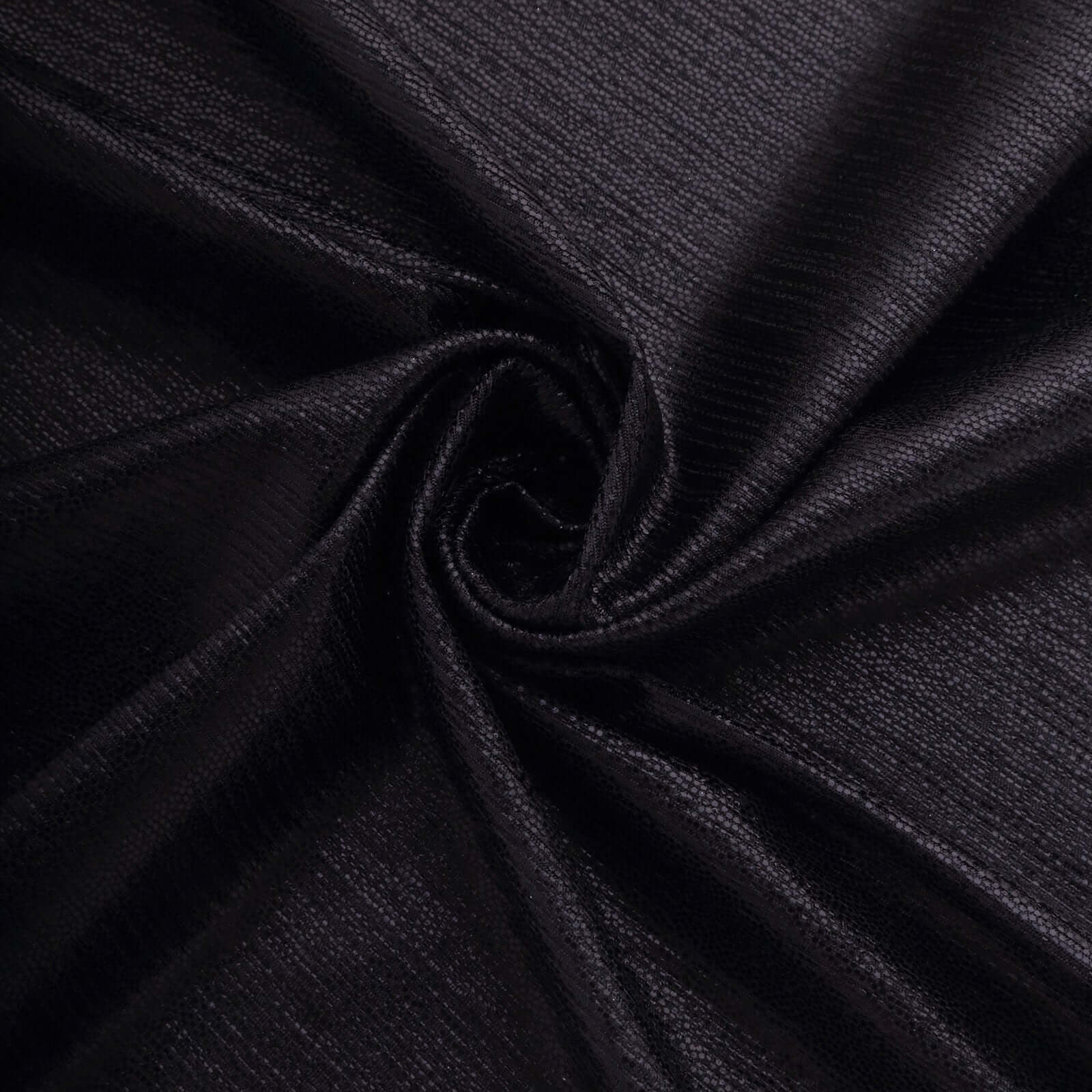 5 Pack Polyester 20"x20" Napkins Black Shimmer Sequin Dots - Luminous Cloth Napkins