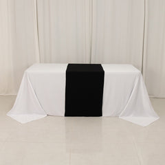 Wide Premium Polyester 24"x72" Table Runner Black - Sublimation Printable Banner