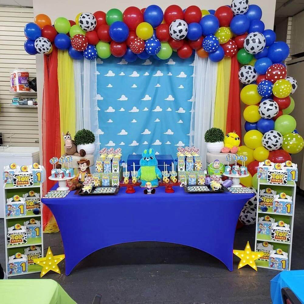 Stretch Spandex 6ft Rectangle Tablecloth Royal Blue - Durable Form-Fitting Table Cover