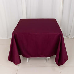 Scuba Square 70"x70" Tablecloth Burgundy - Wrinkle Free & Stain Resistant Table Cover