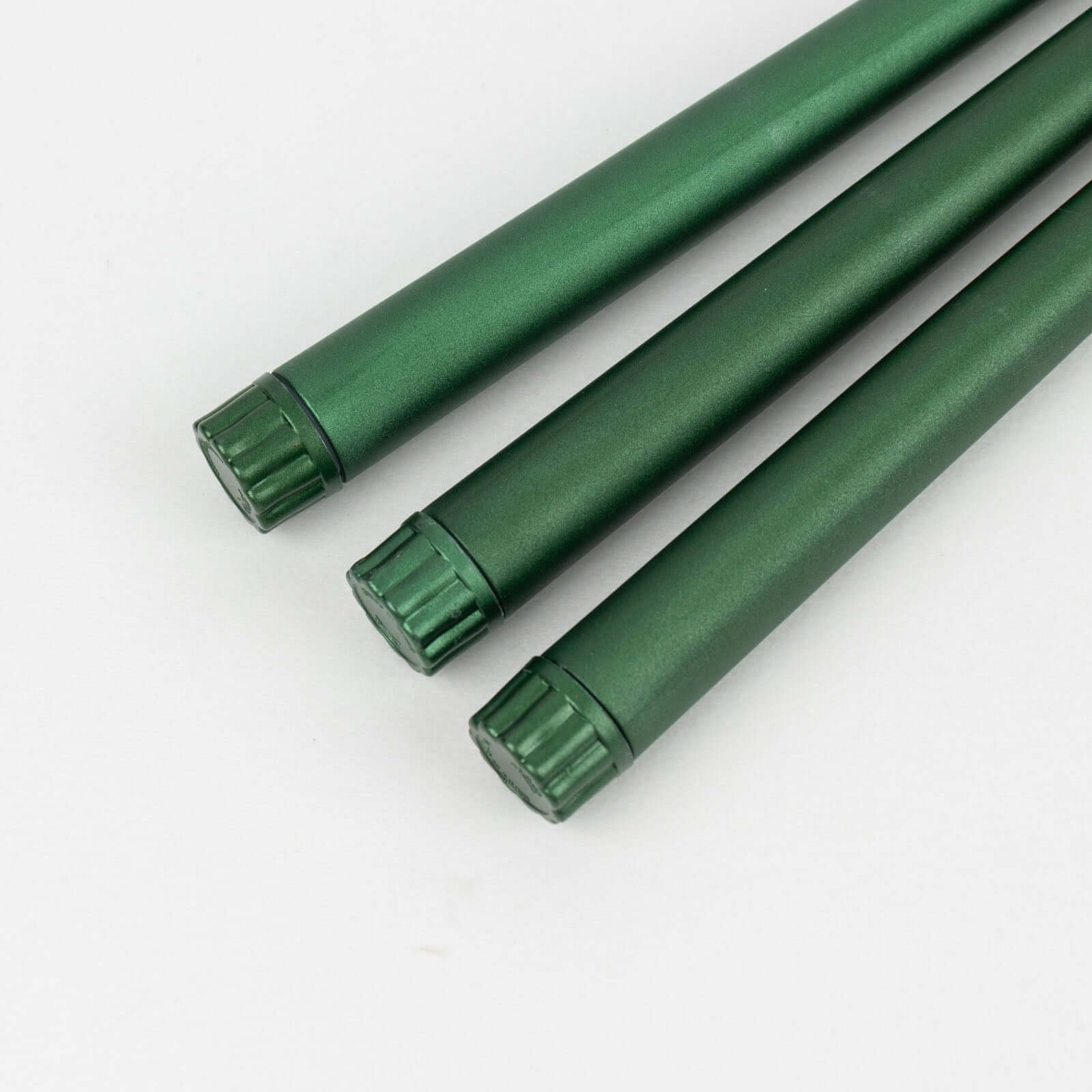 3-Pack LED Decorative Lighting Warm Flickering Hunter Emerald Green - Flameless Taper Candles 11"