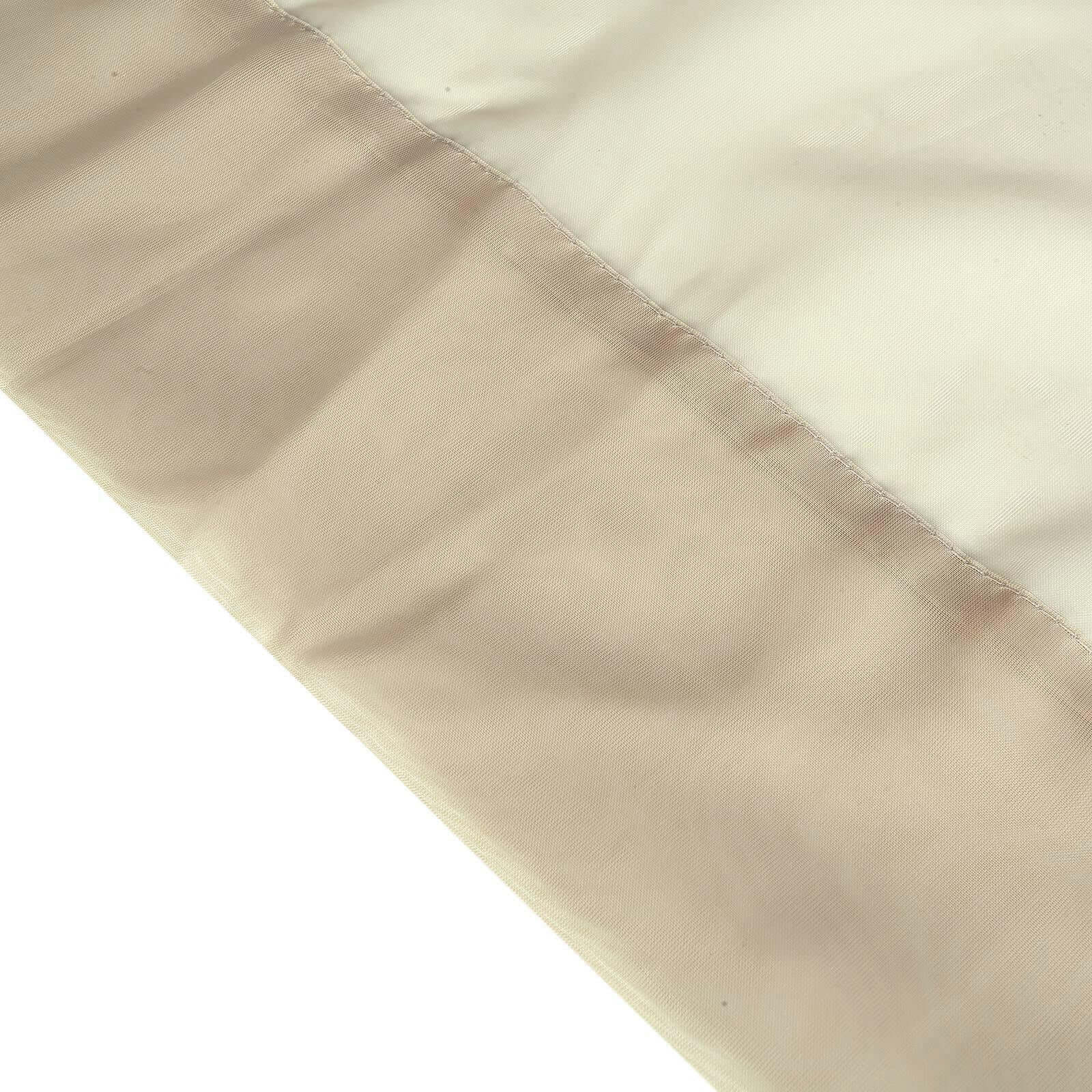 2 Pack Natural Sheer Chiffon Event Curtain Drapes, Durable Flame Resistant Organza Backdrop Event Panels With Rod Pockets - 10ftx10ft