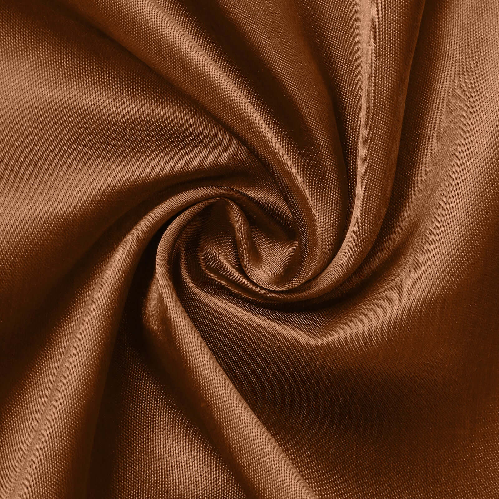 Satin 72"x72" Table Overlay Square Tablecloth Cinnamon Brown - Smooth Finish Table Cover