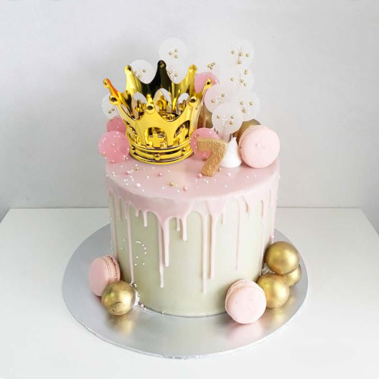 12-Pack Fillable Mini Crown Candy Container Gold - Regal Baby Shower Candy Treat Favor Containers 3"