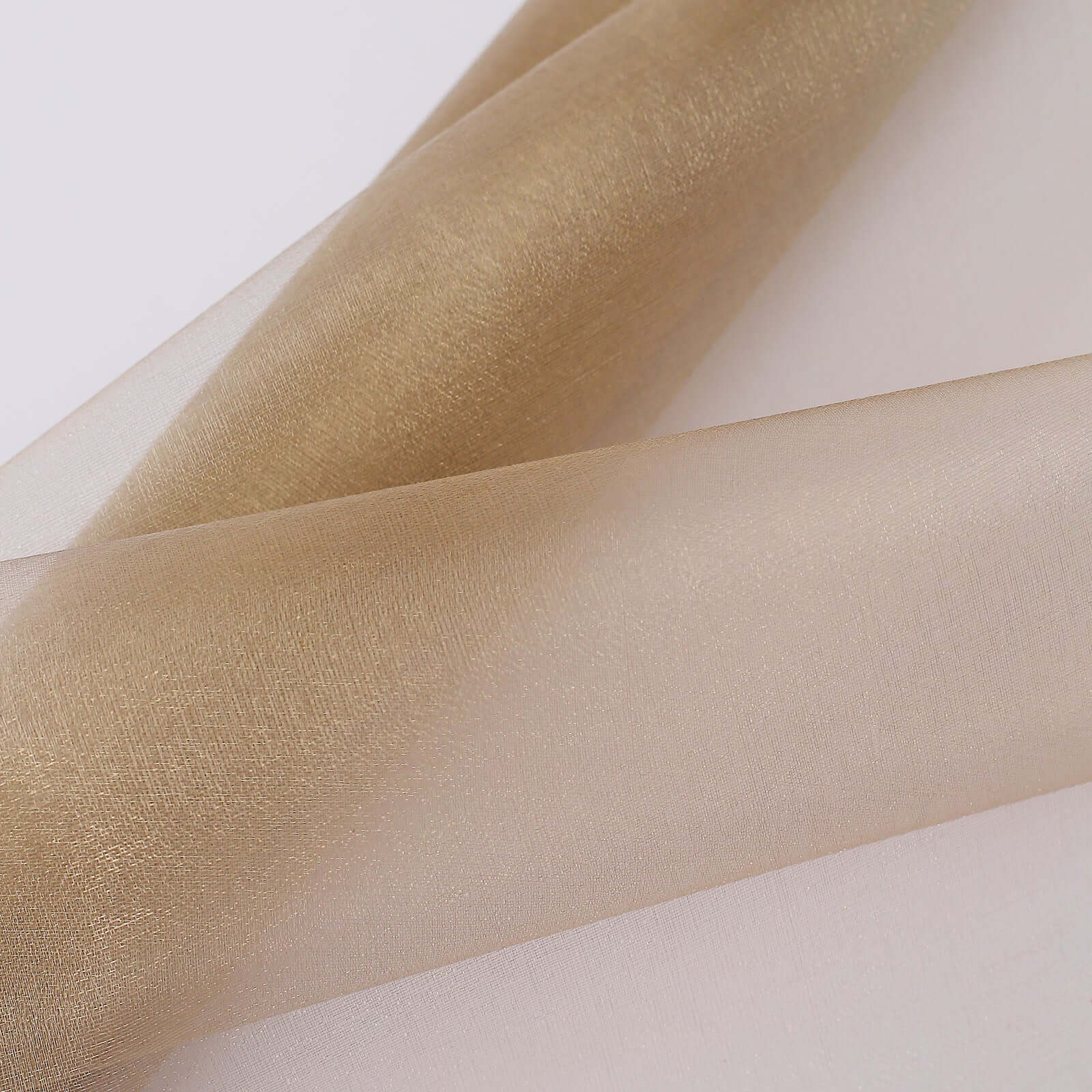 12"x10yd Natural Sheer Chiffon Fabric Bolt, DIY Voile Drapery Roll
