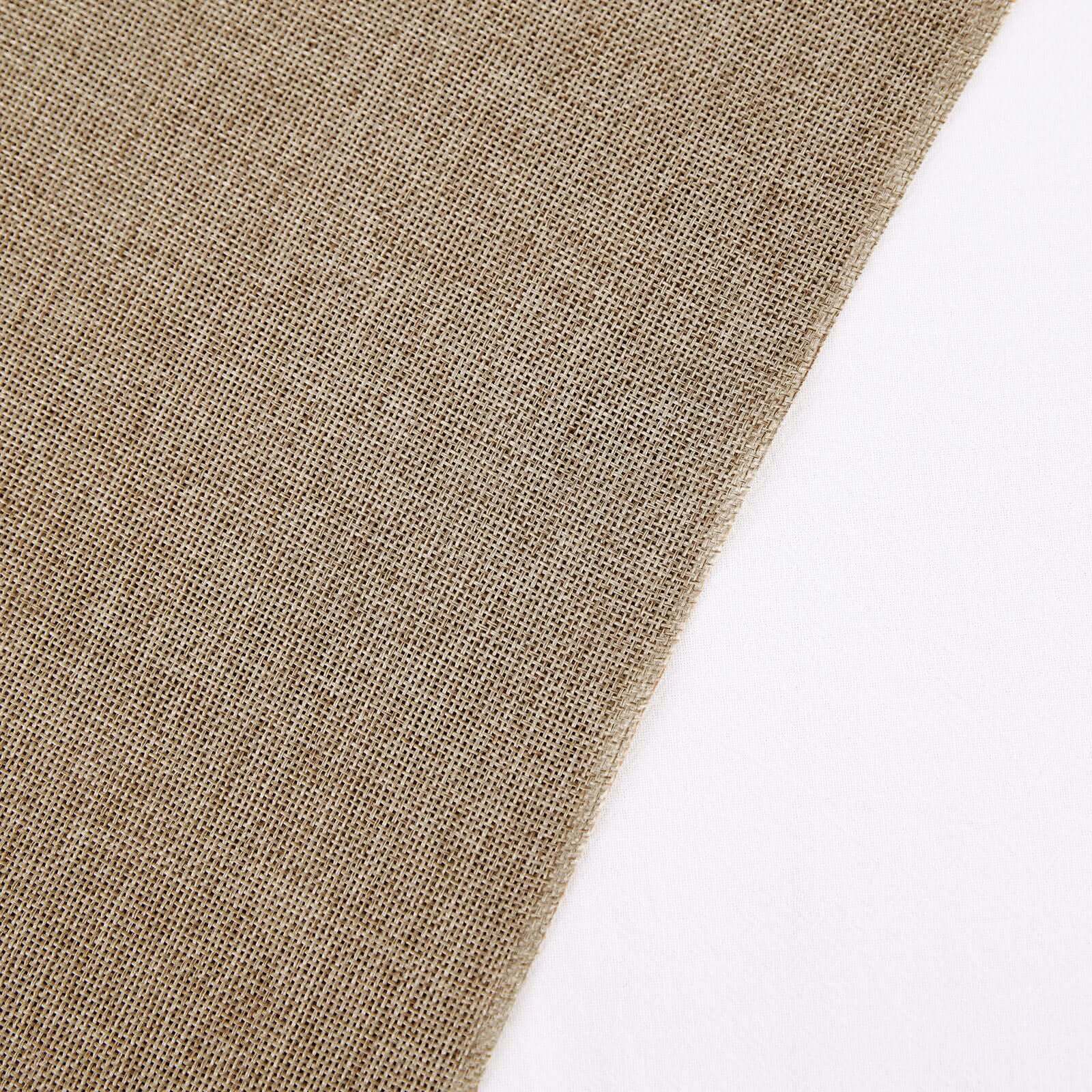54"x10 Yards Natural faux Burlap Fabric Roll, Jute Linen DIY Fabric Bolt