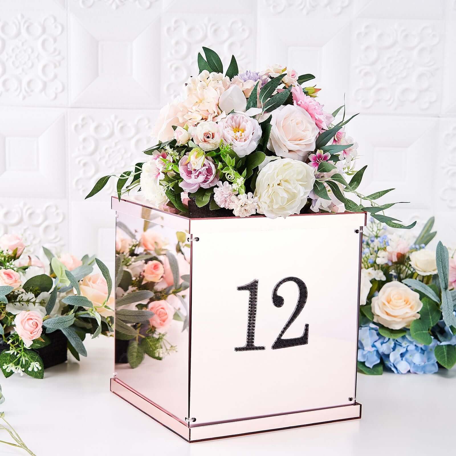 Decorative Rhinestone Number "3" Stickers, Glitter Adhesive Craft Numbers Black DIY Sparkle Embellishments 4"