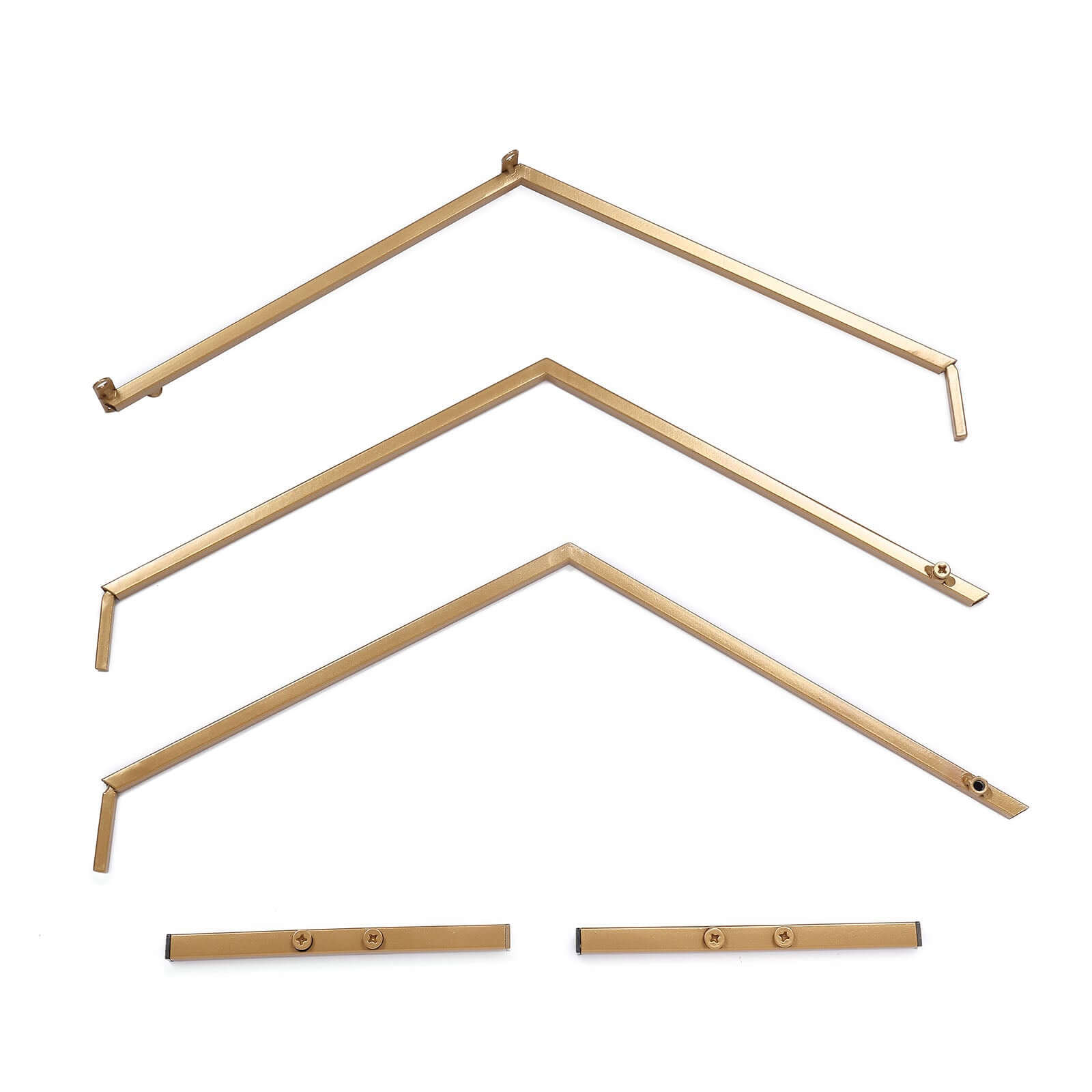 Hexagon Wedding Arch Table Centerpiece Metal Gold - Self-Standing Geometric Flower Balloon Stand 24"