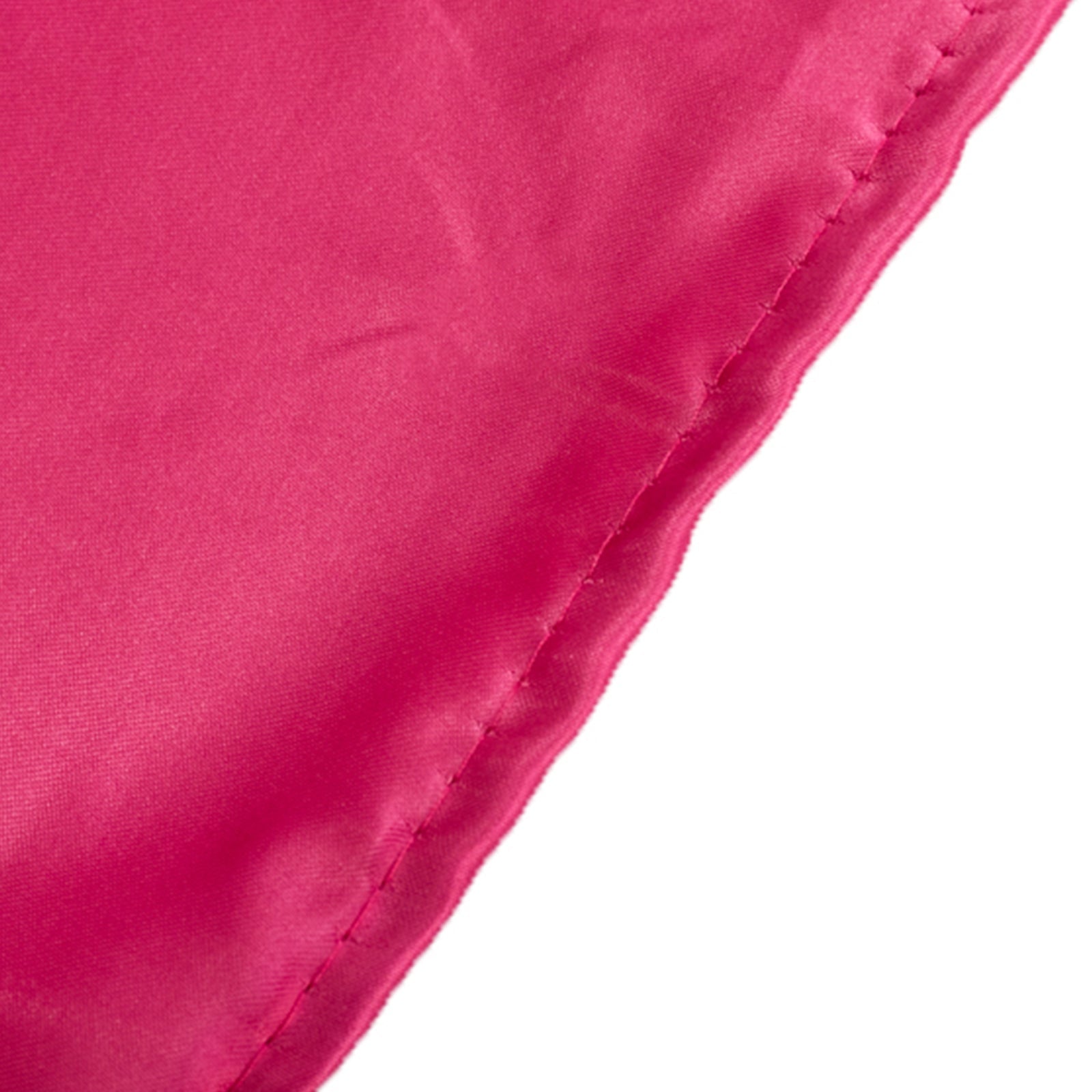 Lamour Satin 60"x102" Rectangle Tablecloth Fuchsia - Durable & Silky Soft Feel Table Cover