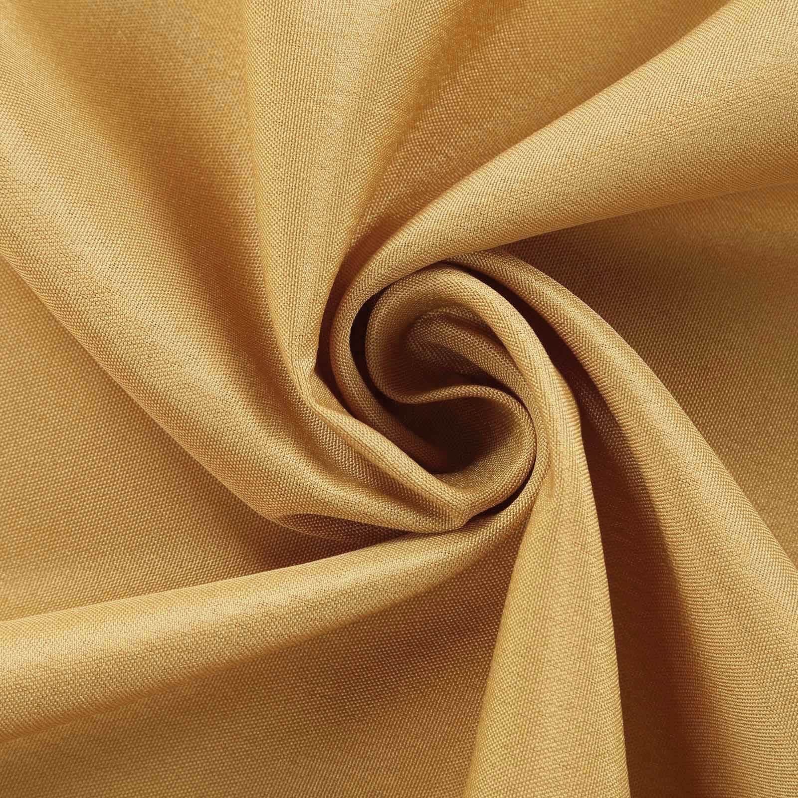 Polyester 60"x126" Rectangle Tablecloth Gold - Wrinkle-Resistant Table Cover for Weddings & Parties