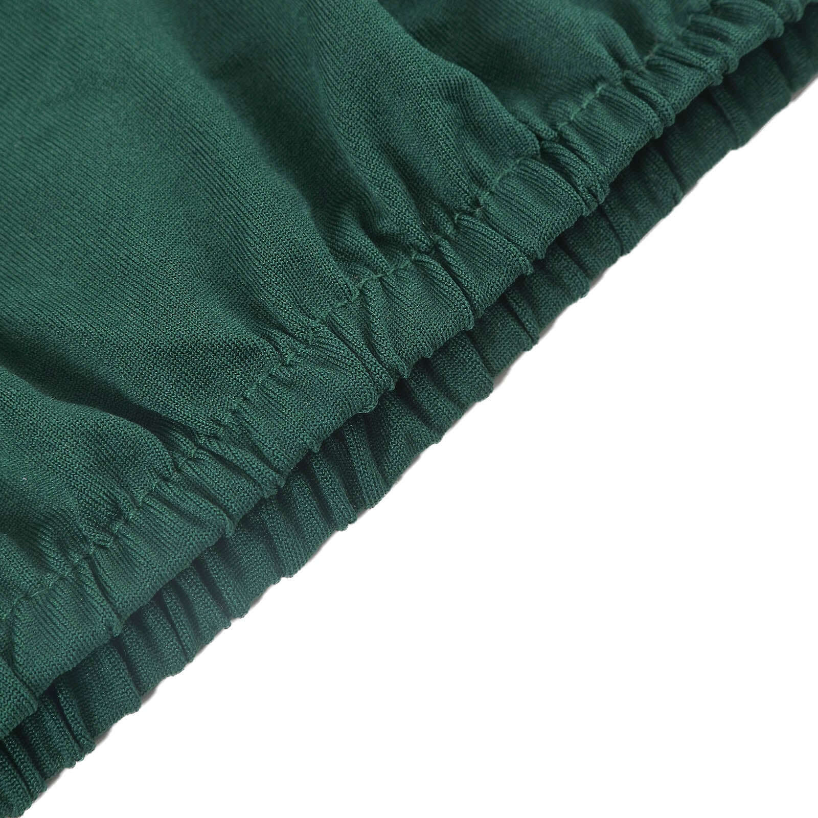 Set of 5 Hunter Emerald Green Spandex Cylinder Pedestal Stand Covers, Stretchable Pillar Prop Covers - 160 GSM