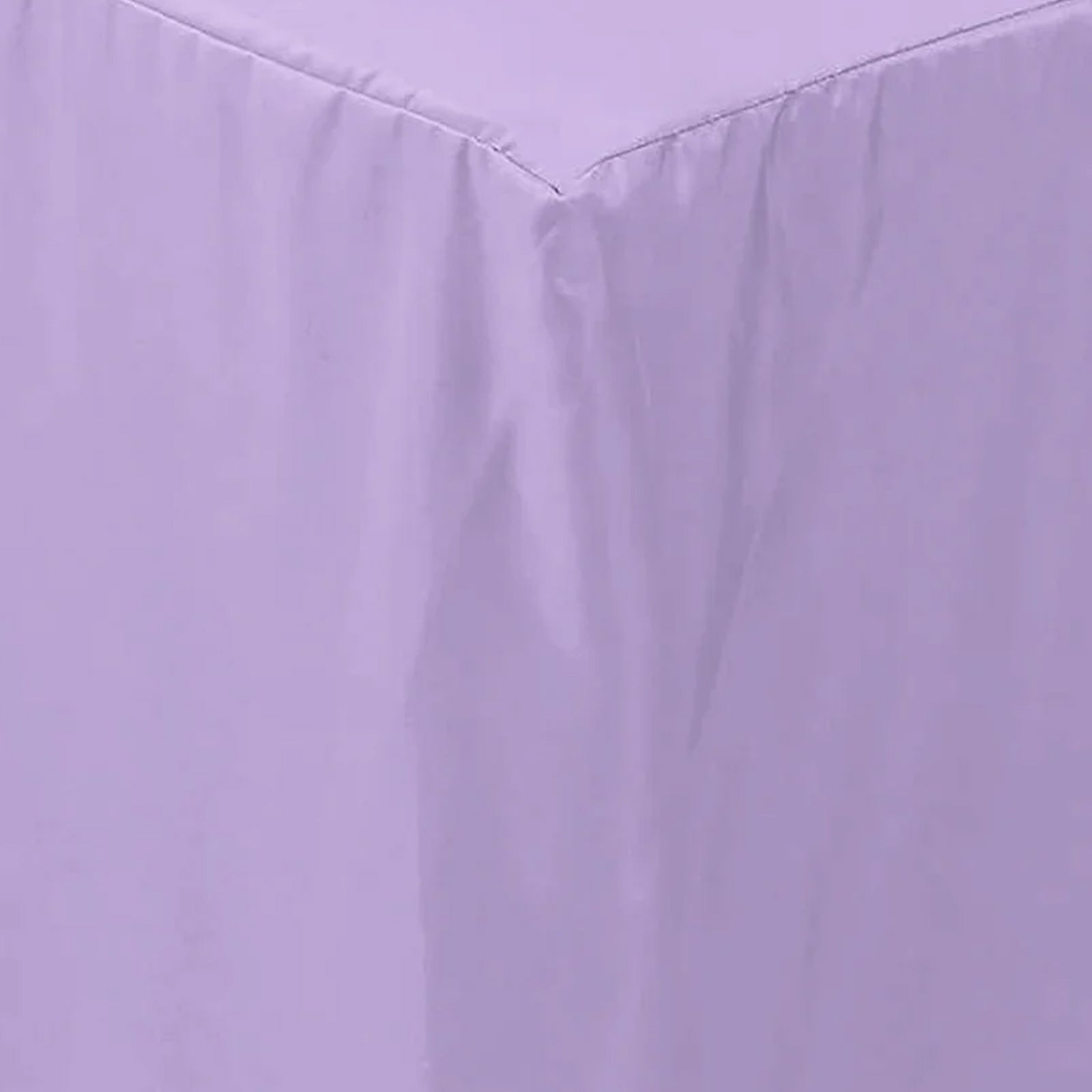 Fitted Polyester 72"x30" Rectangle Tablecloth Lavender Lilac - Durable Table Cover