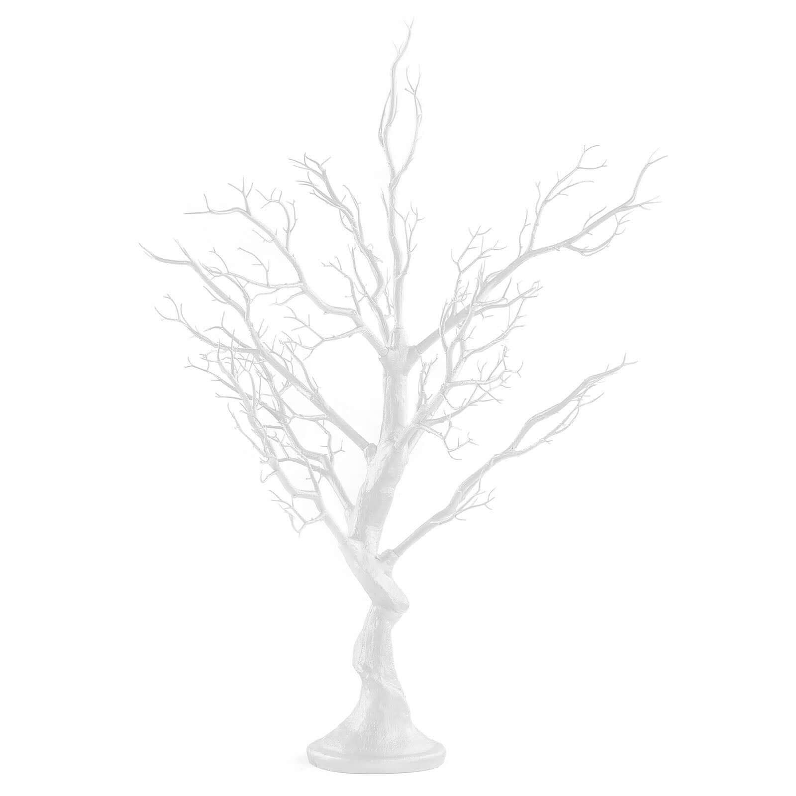 Manzanita Tree Centerpiece White with 8 Acrylic Bead Chains & Event Displays 34"