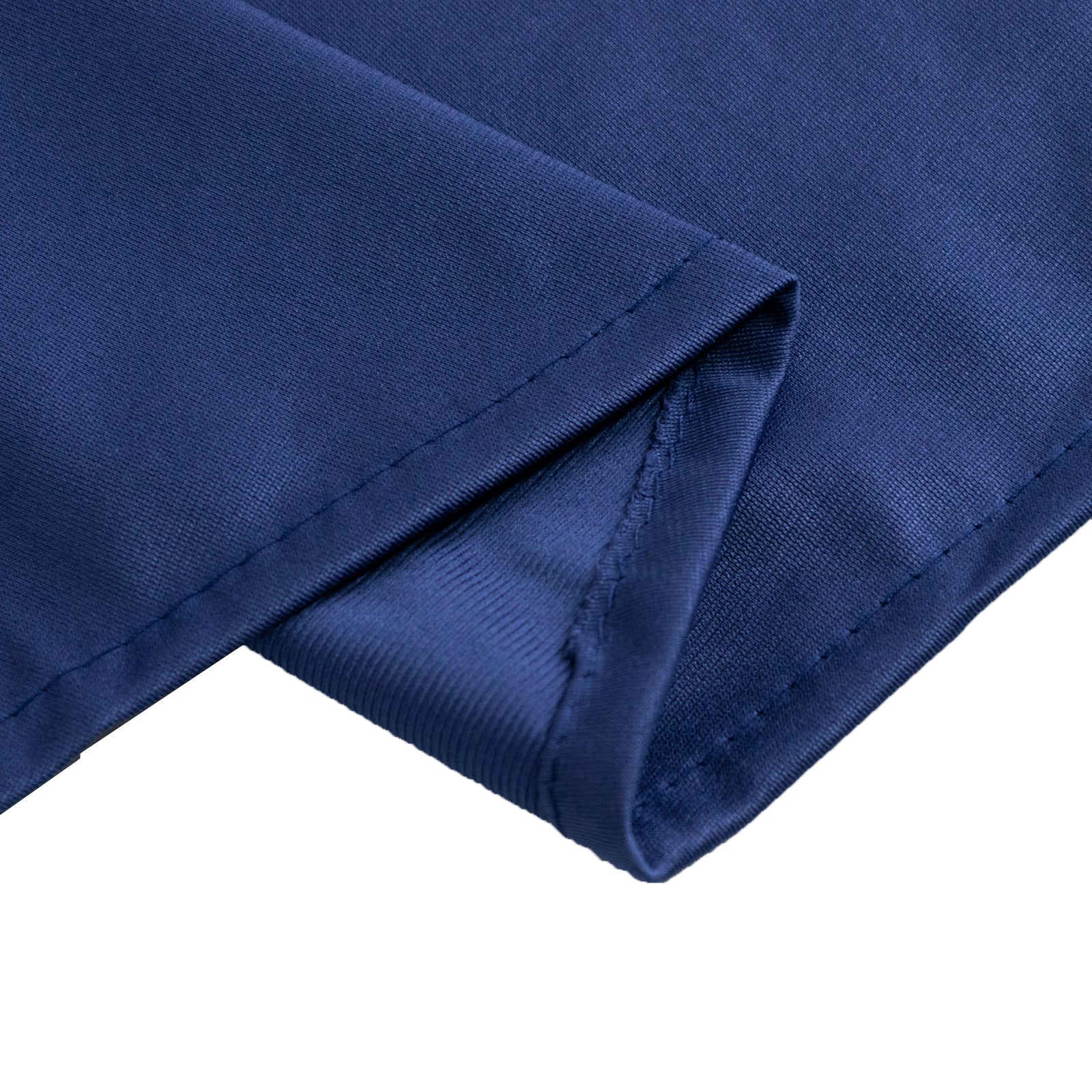 Scuba Round 90" Tablecloth Navy Blue - Wrinkle Free & Stain Resistant Table Cover