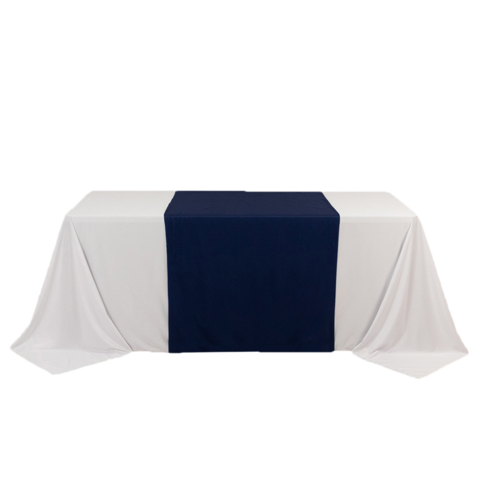 Wide Premium Polyester 36"x72" Table Runner Navy Blue - Sublimation Printable Banner