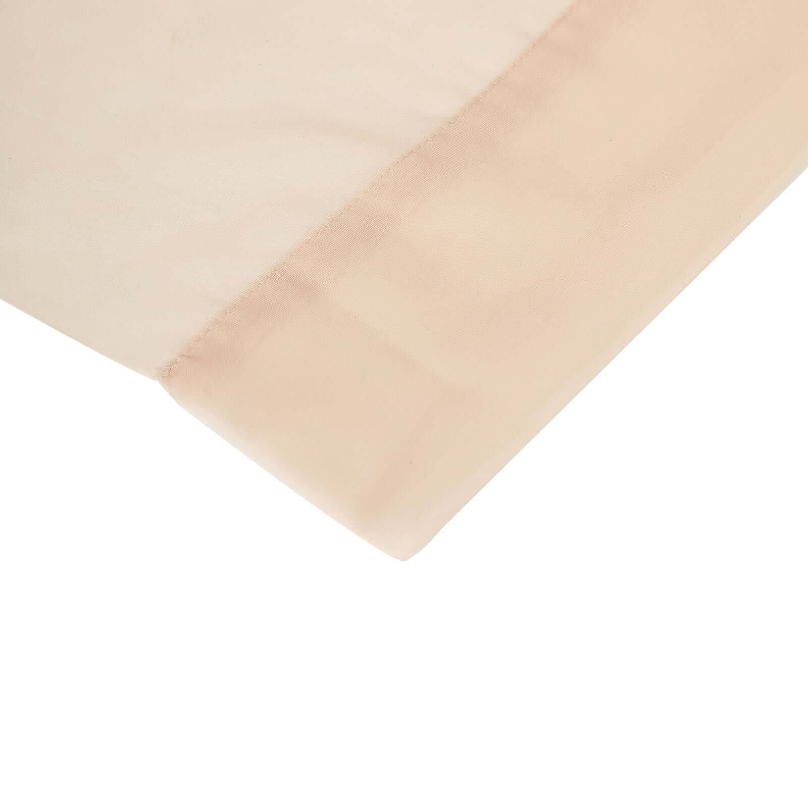 2 Pack Nude Sheer Chiffon Event Curtain Drapes, Durable Flame Resistant Organza Backdrop Event Panels With Rod Pockets - 10ftx10ft