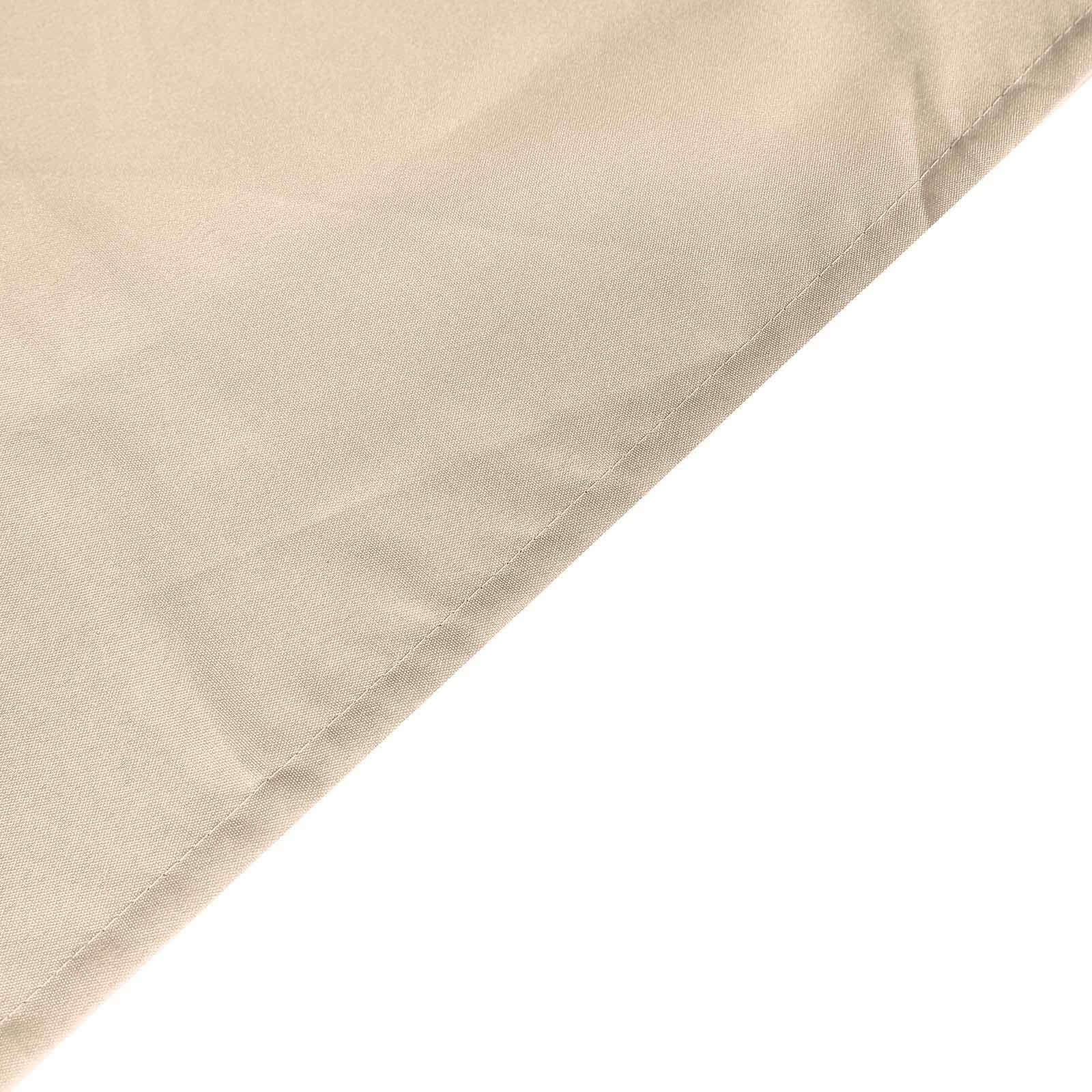 Fitted Polyester 72"x30" Rectangle Tablecloth Nude - Durable Table Cover