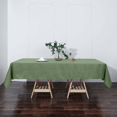 Polyester 60"x102" Rectangle Tablecloth Olive Green - Durable and Stylish Table Cover