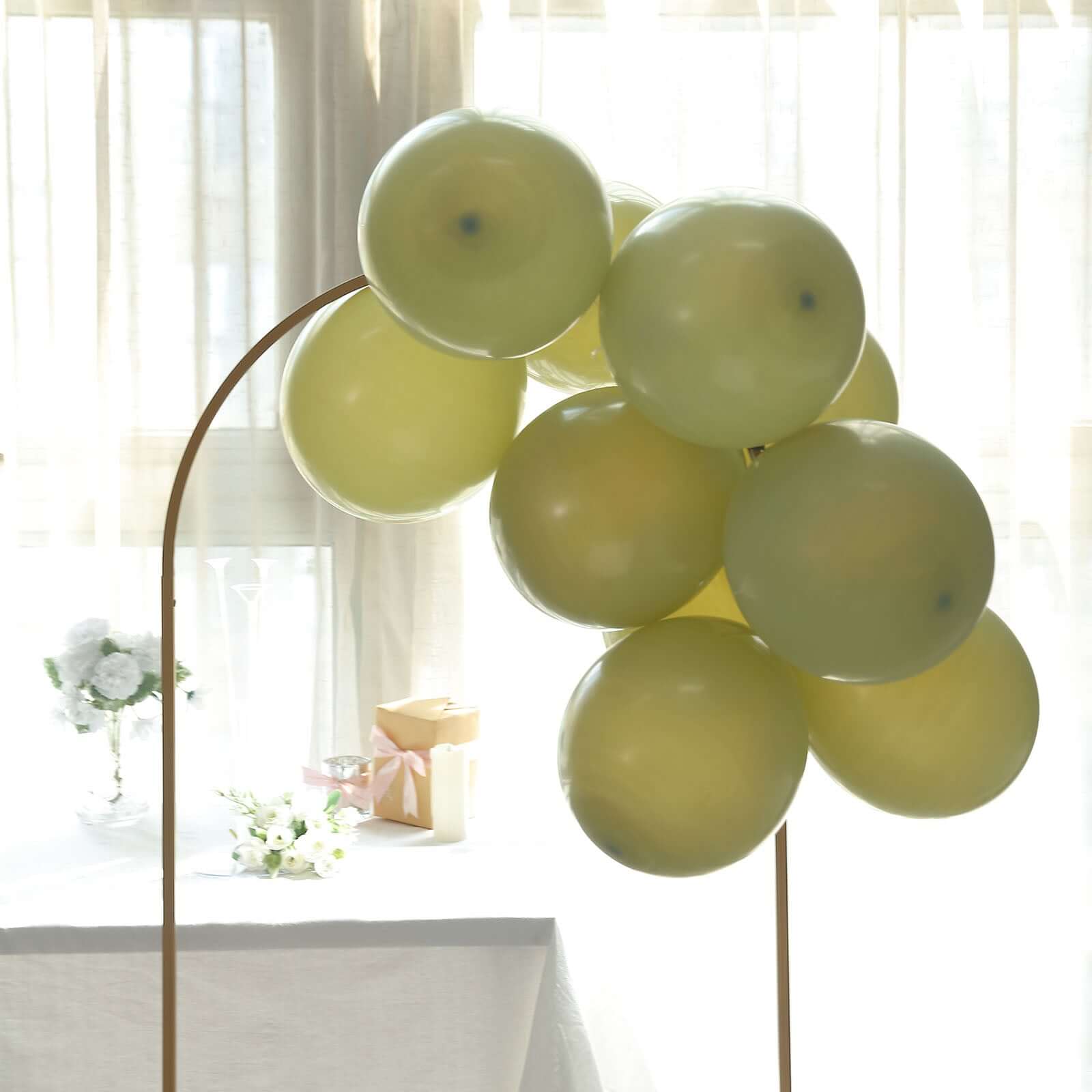 25 Pack 12" Matte Pastel Olive Green Helium Air Latex Party Balloons