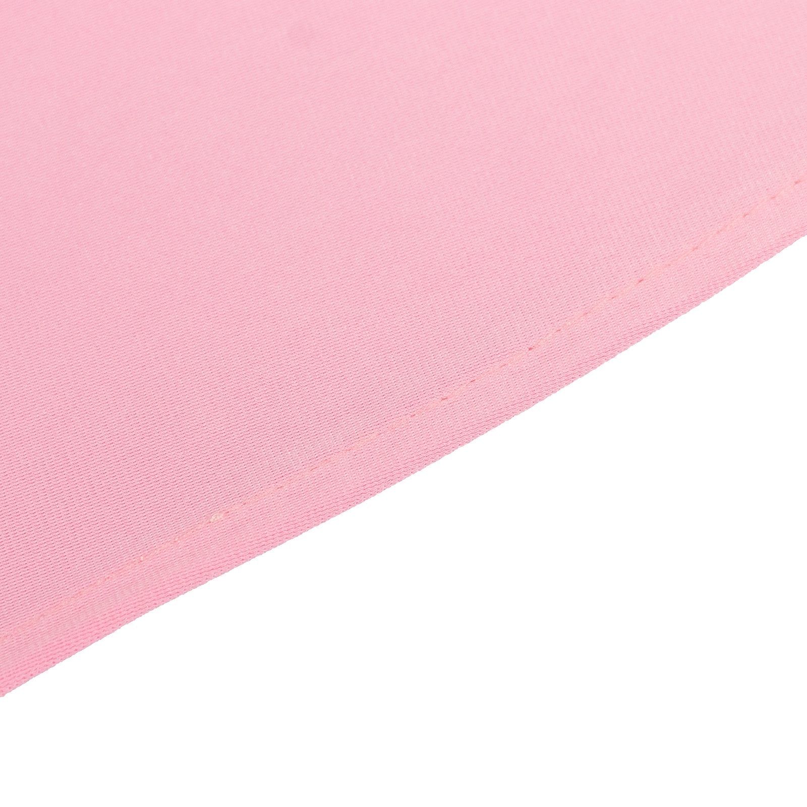 Scuba Round 132" Tablecloth Pink - Wrinkle Free & Stain Resistant Seamless Table Cover