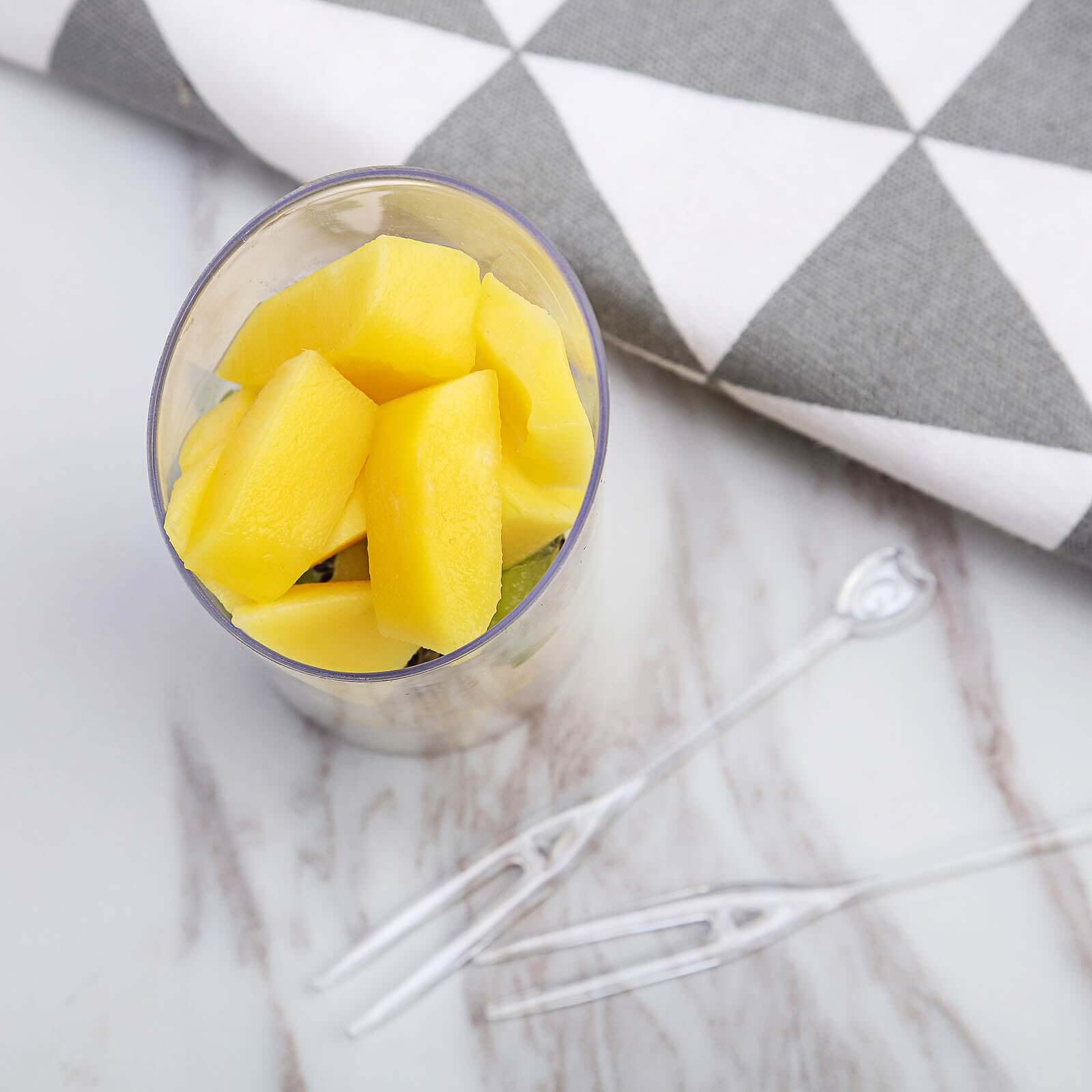 24-Pack Plastic Appetizer Cups Clear Diminutive Flasket - Lightweight Disposable Cups for Treats 3oz