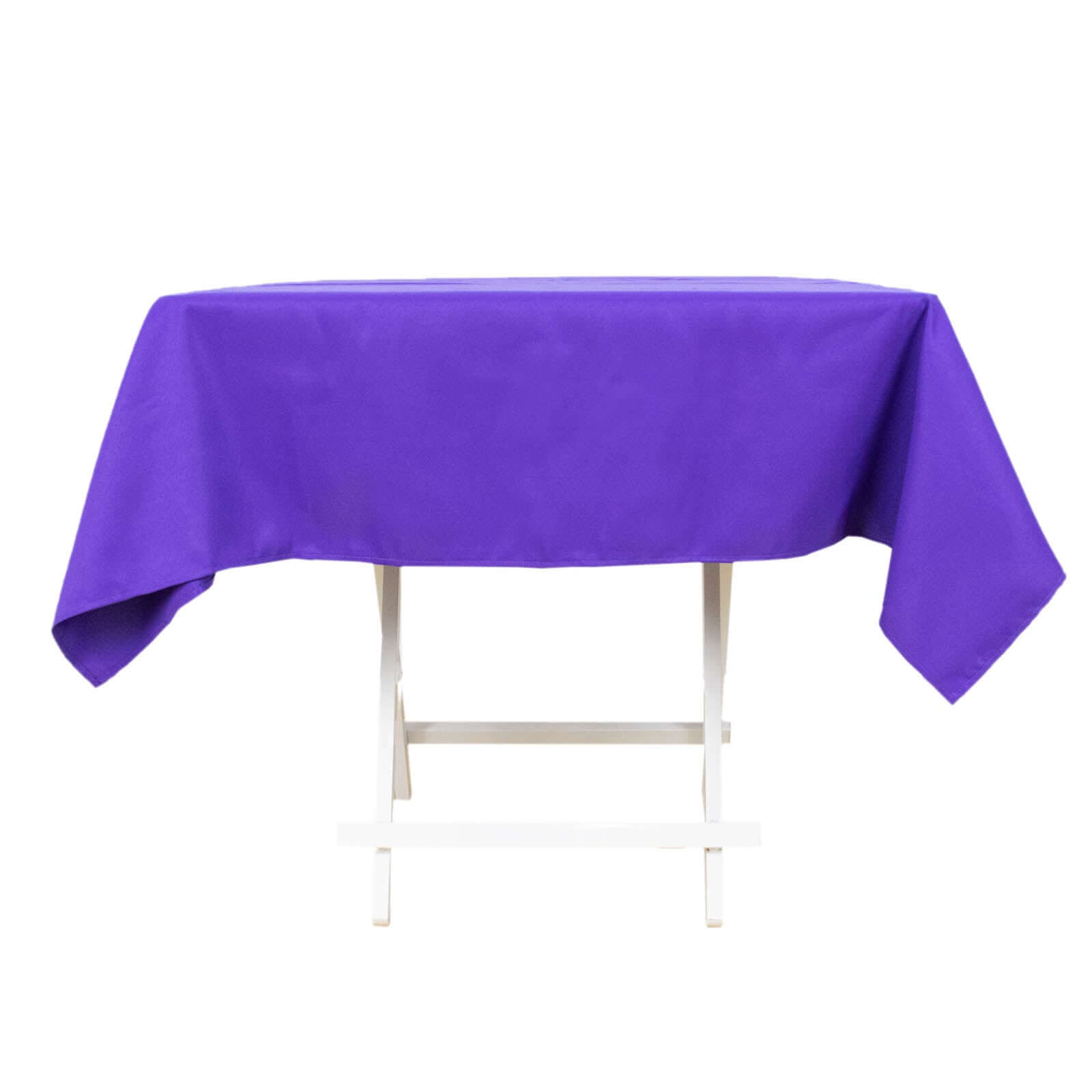 Premium Polyester 54"x54" Square Tablecloth Purple - 220GSM Stain and Wrinkle-Resistant Table Cover