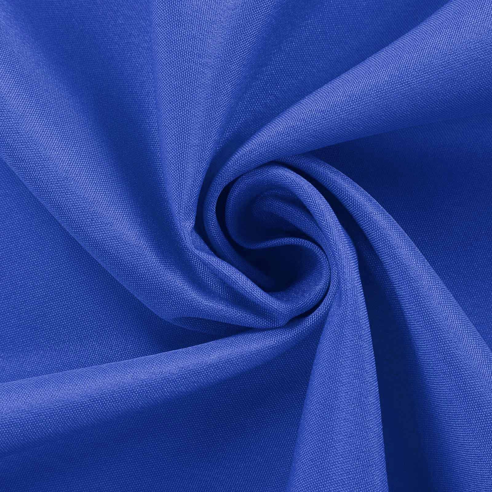 Fitted Polyester 96"x30" Rectangle Tablecloth Royal Blue - Durable and Easy to Maintain Table Cover