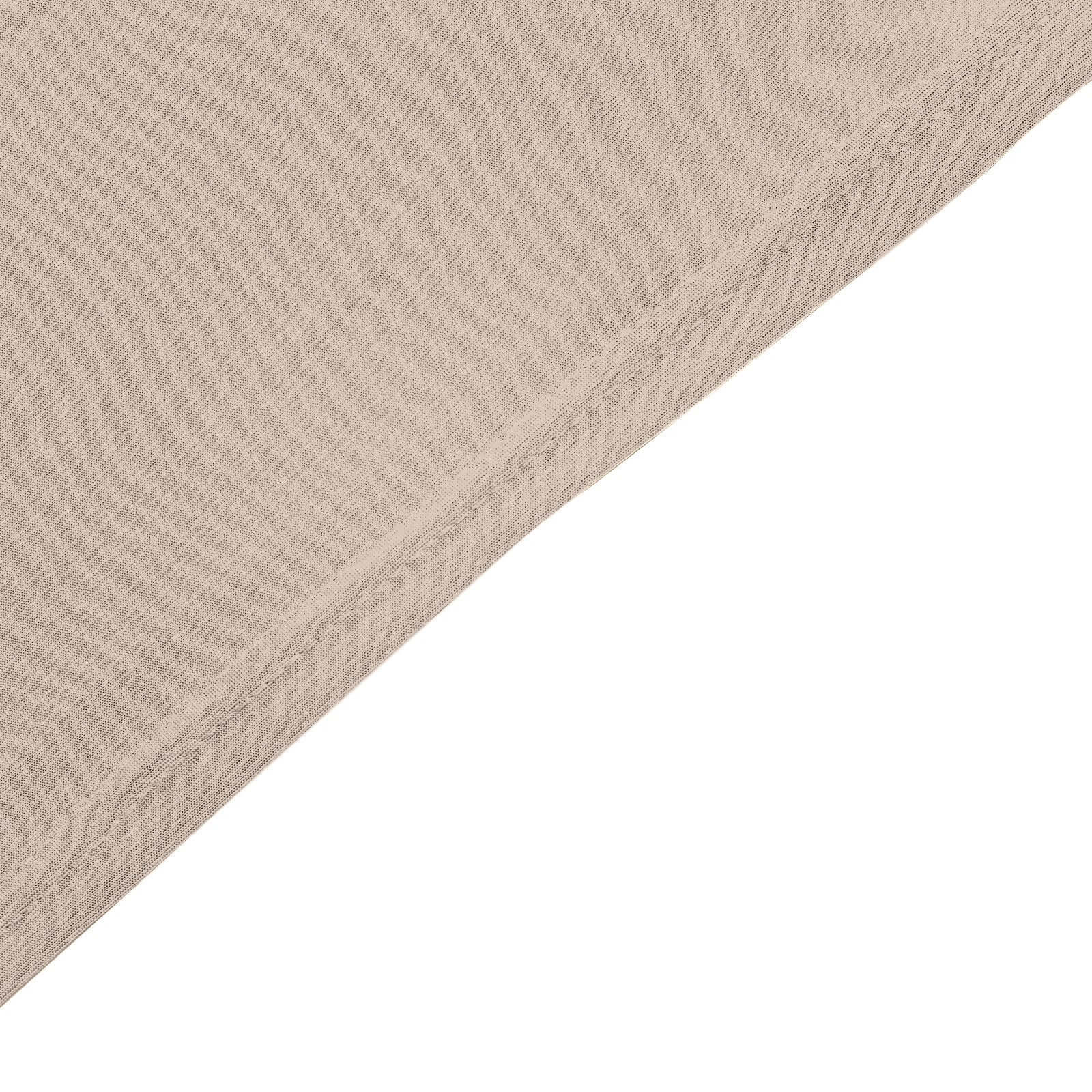 Stretch Spandex 96"x30" Rectangle Table Cover Nude - Durable Form-Fitting Tablecloth