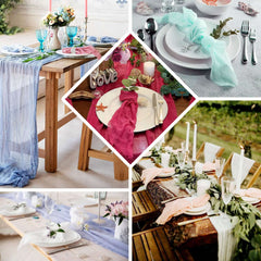 5 Pack Gauze Cheesecloth 24"x19" Napkins Gray Reusable Dinner Napkins