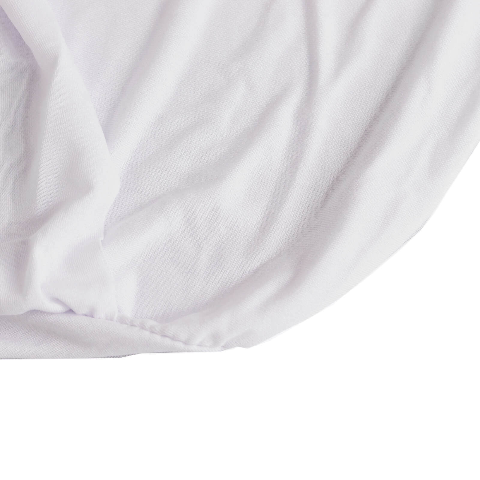 Stretch Spandex Chair Cover White for Folding Chairs - Enhanced Style & Secure Fit Slipcover with Stunning Silver Rhinestone Buckled Sash Band