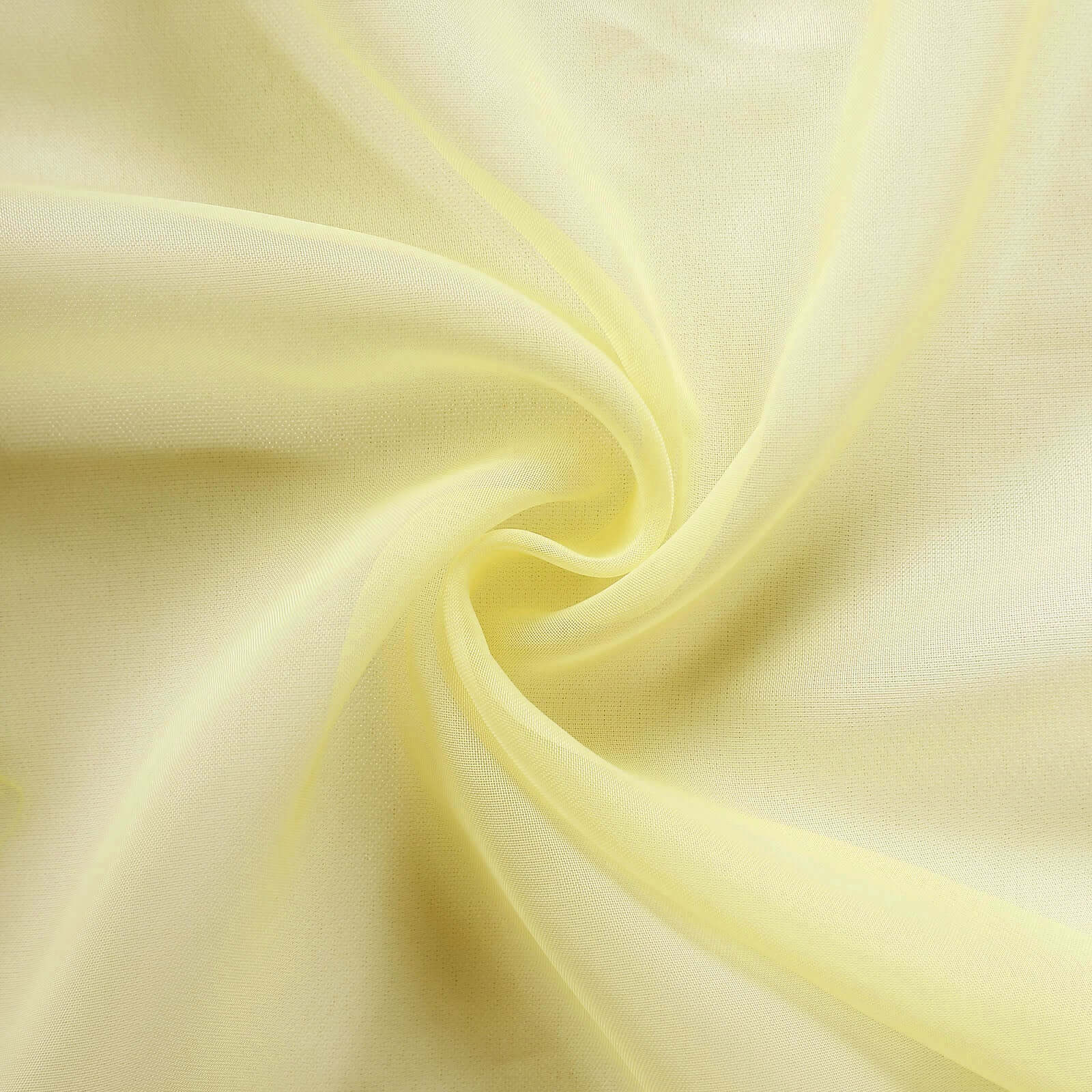 Chiffon 6ft Table Runner Yellow - Flowy & Lightweight Table Decor