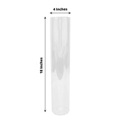 2-Pack Clear Glass Candelabra Shades Open End Hurricane Design - Stylish Table Centerpiece 18"