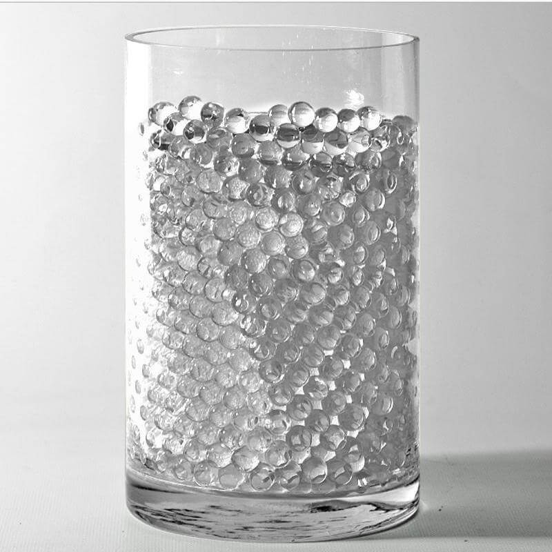 200-250 Pcs Water Gel Beads Vase Filler Clear - Small Nontoxic Jelly Balls for Floating Candles & Floral Displays