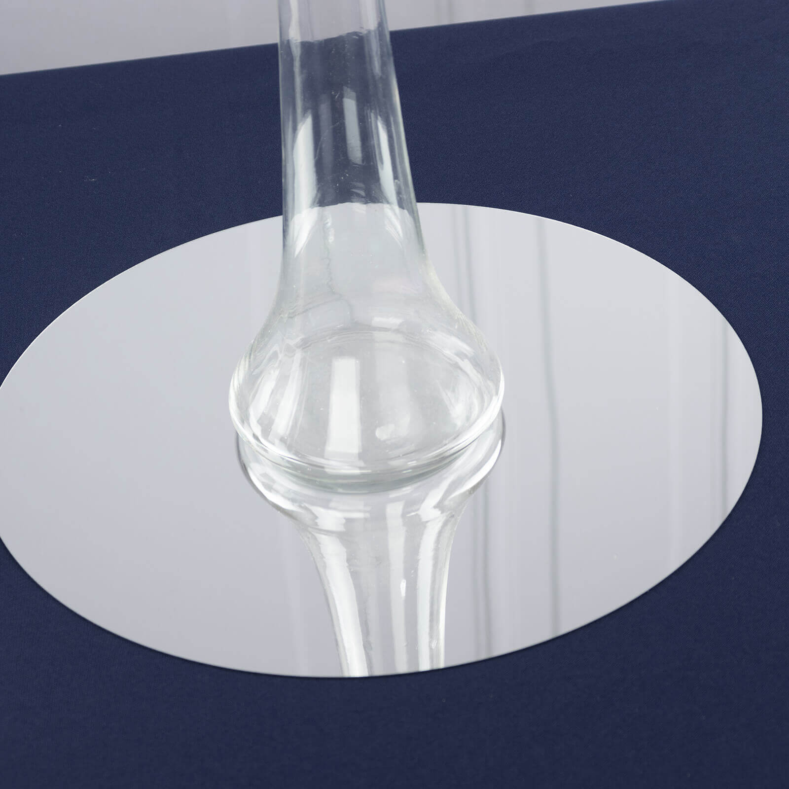 6-Pack Glass Eiffel Tower Vases Clear with Round Base - Tall Skinny Flower Bud Wedding Centerpieces 20"