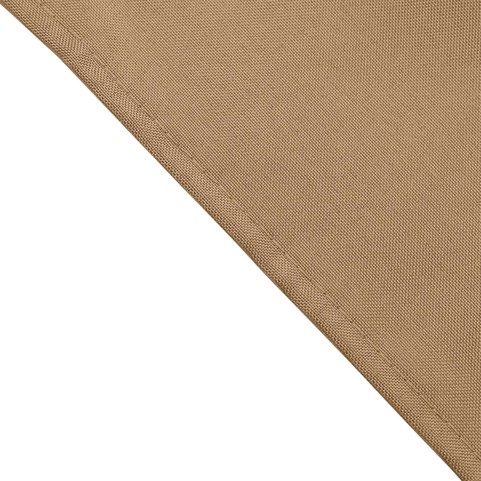 5 Pack Polyester 17"x17" Napkins Taupe - Durable & Wrinkle Resistant Dinner Napkins