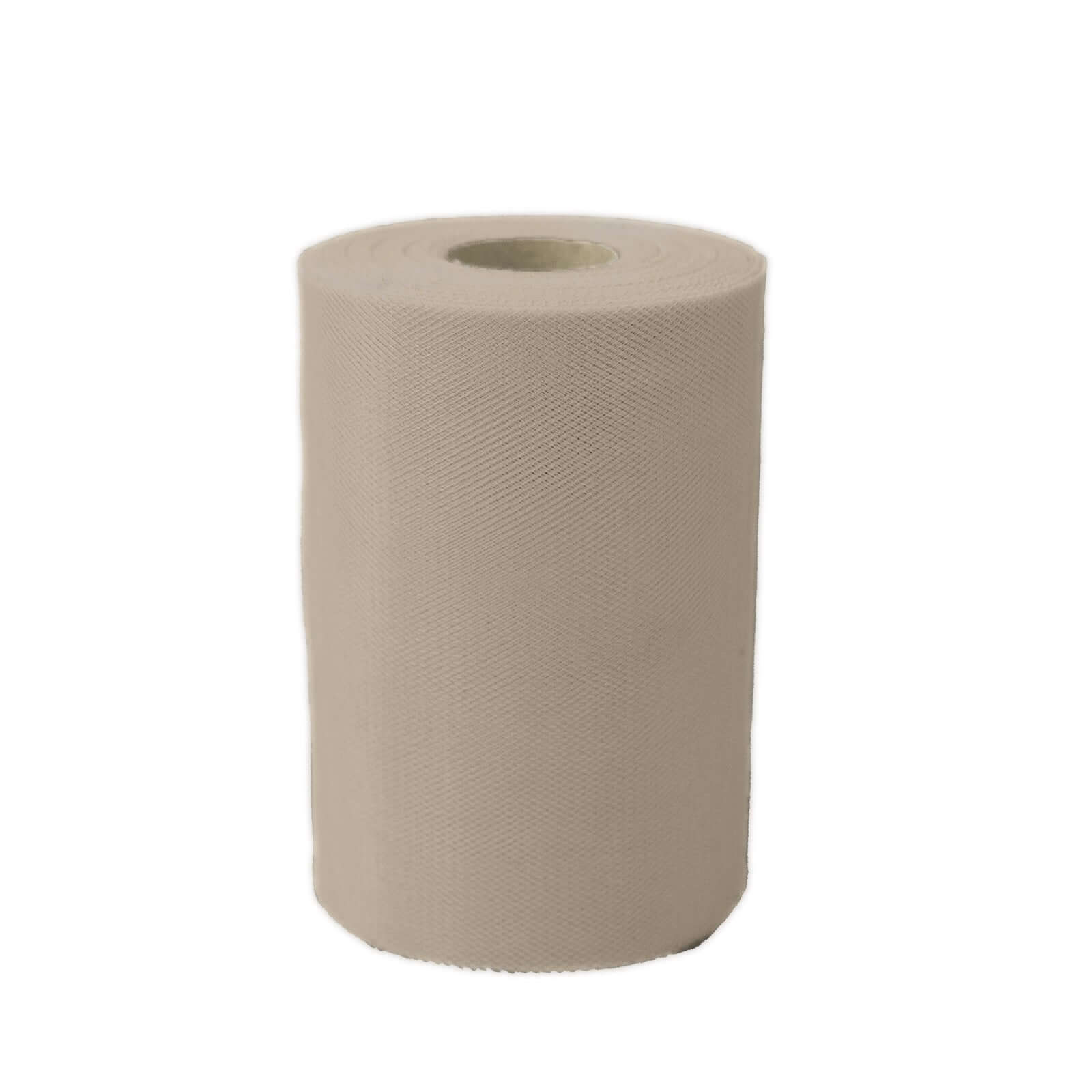 6"x100 Yards Taupe Tulle Fabric Bolt, Sheer Fabric Spool Roll For Crafts