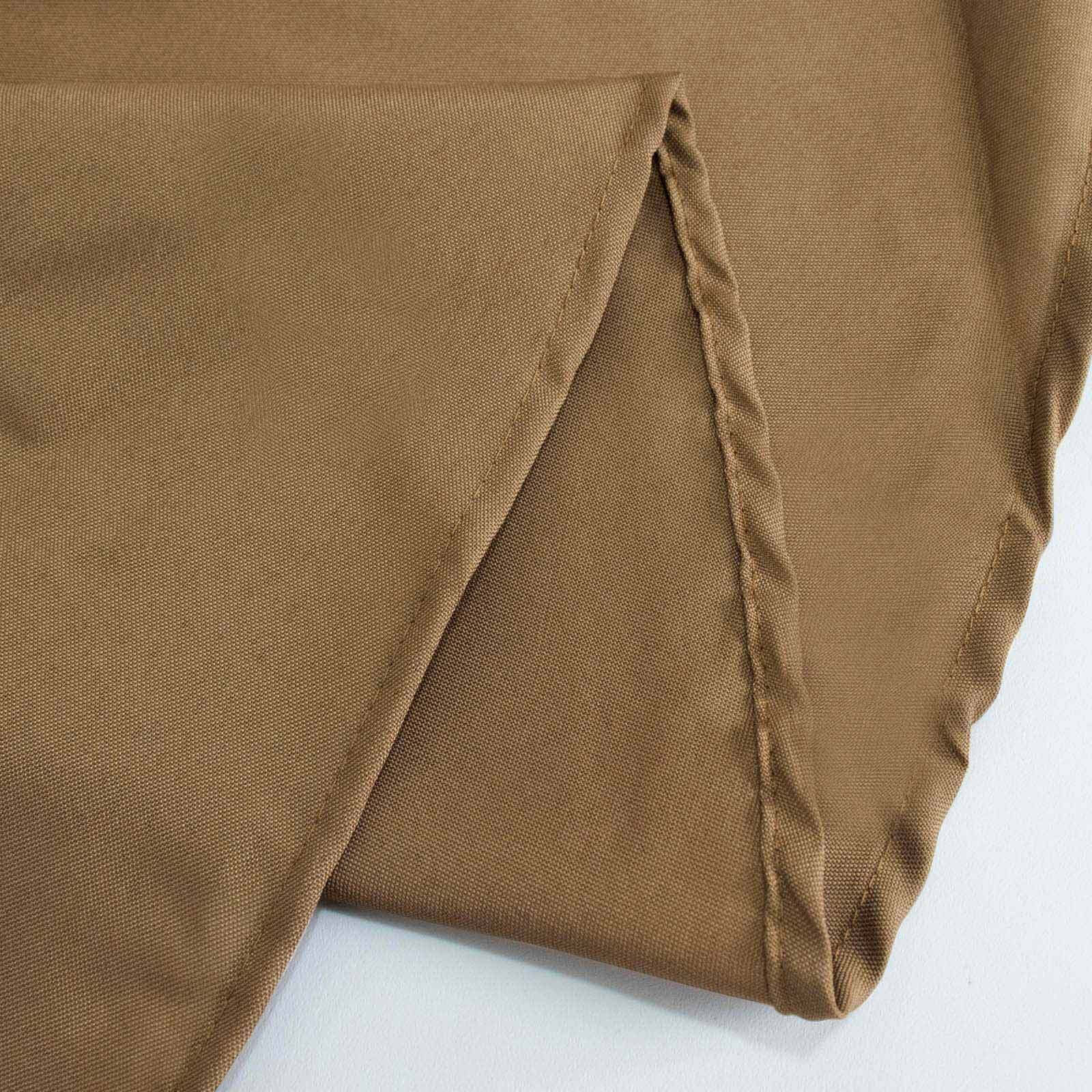 Polyester 72"x120" Rectangle Tablecloth Taupe - Durable and Stylish Table Cover