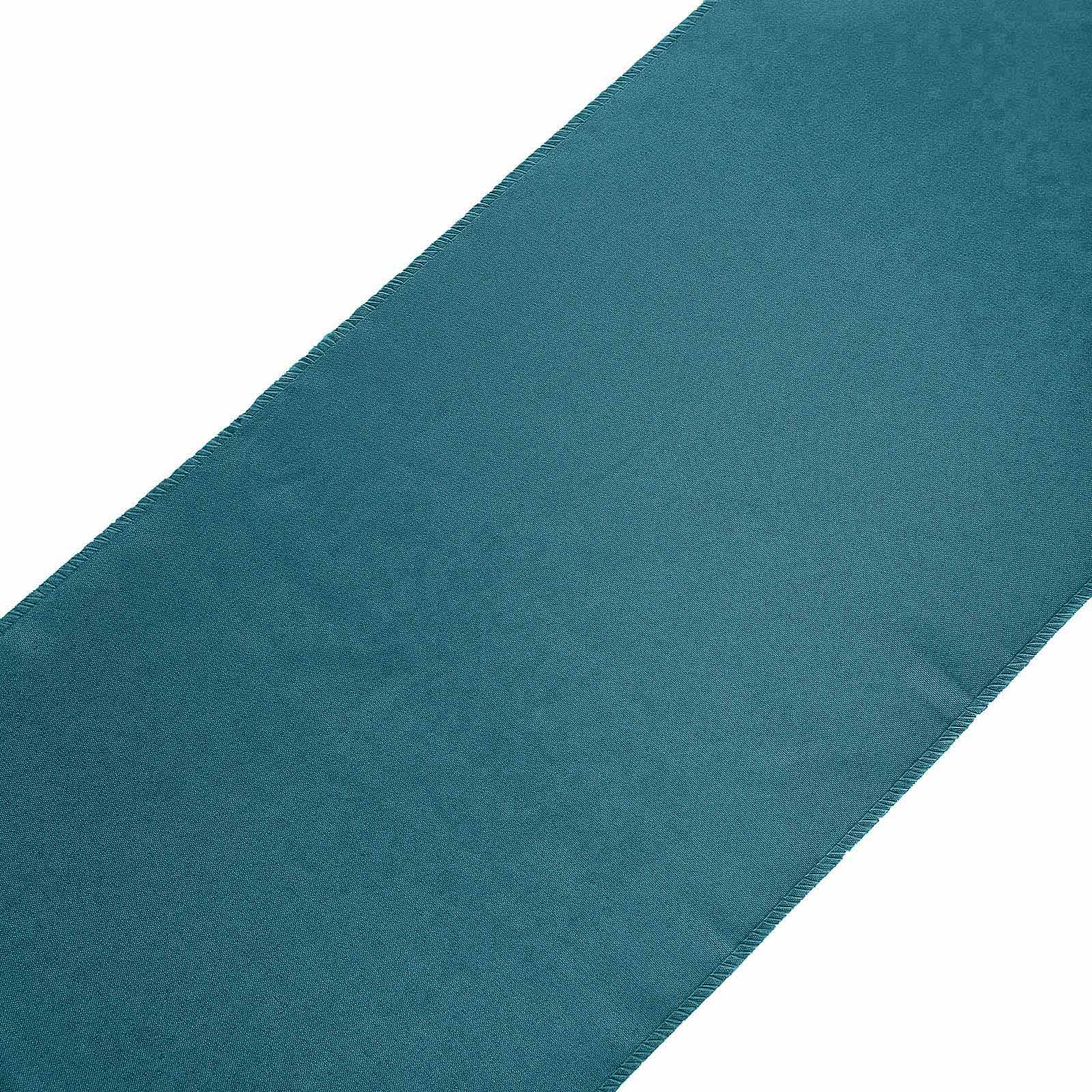 Polyester 12"x108" Table Runner Peacock Teal - Durable & Wrinkle-Resistant Table Decor