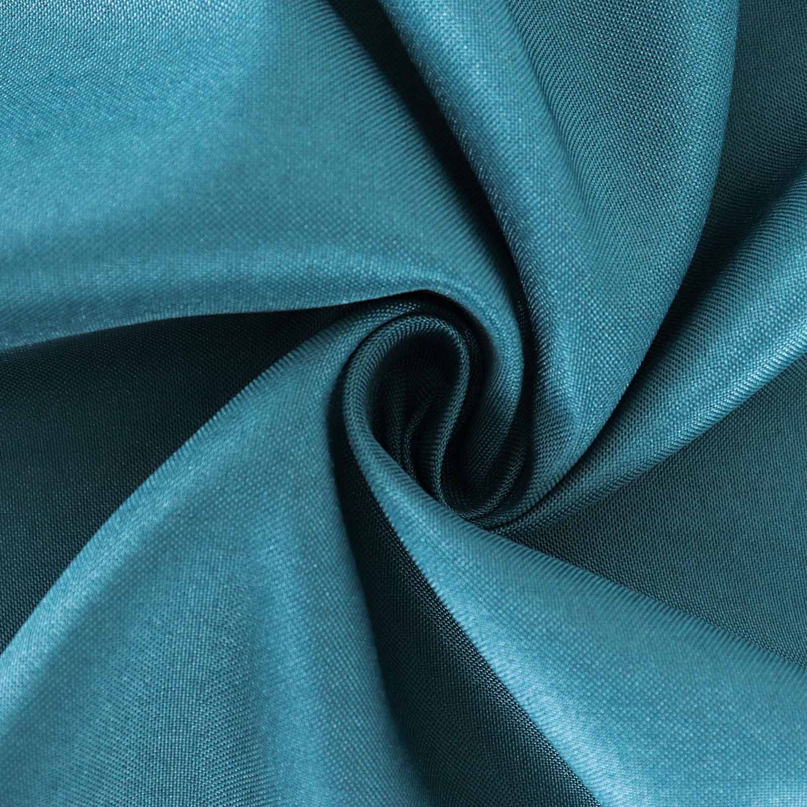 Polyester 108" Round Tablecloth Peacock Teal - Wrinkle-Resistant Table Cover