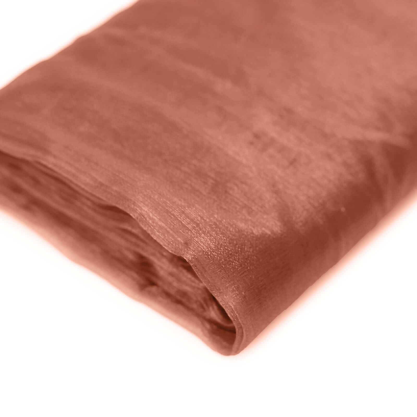 54"x10yd Terracotta (Rust) Solid Sheer Chiffon Fabric Bolt, DIY Voile Drapery Fabric