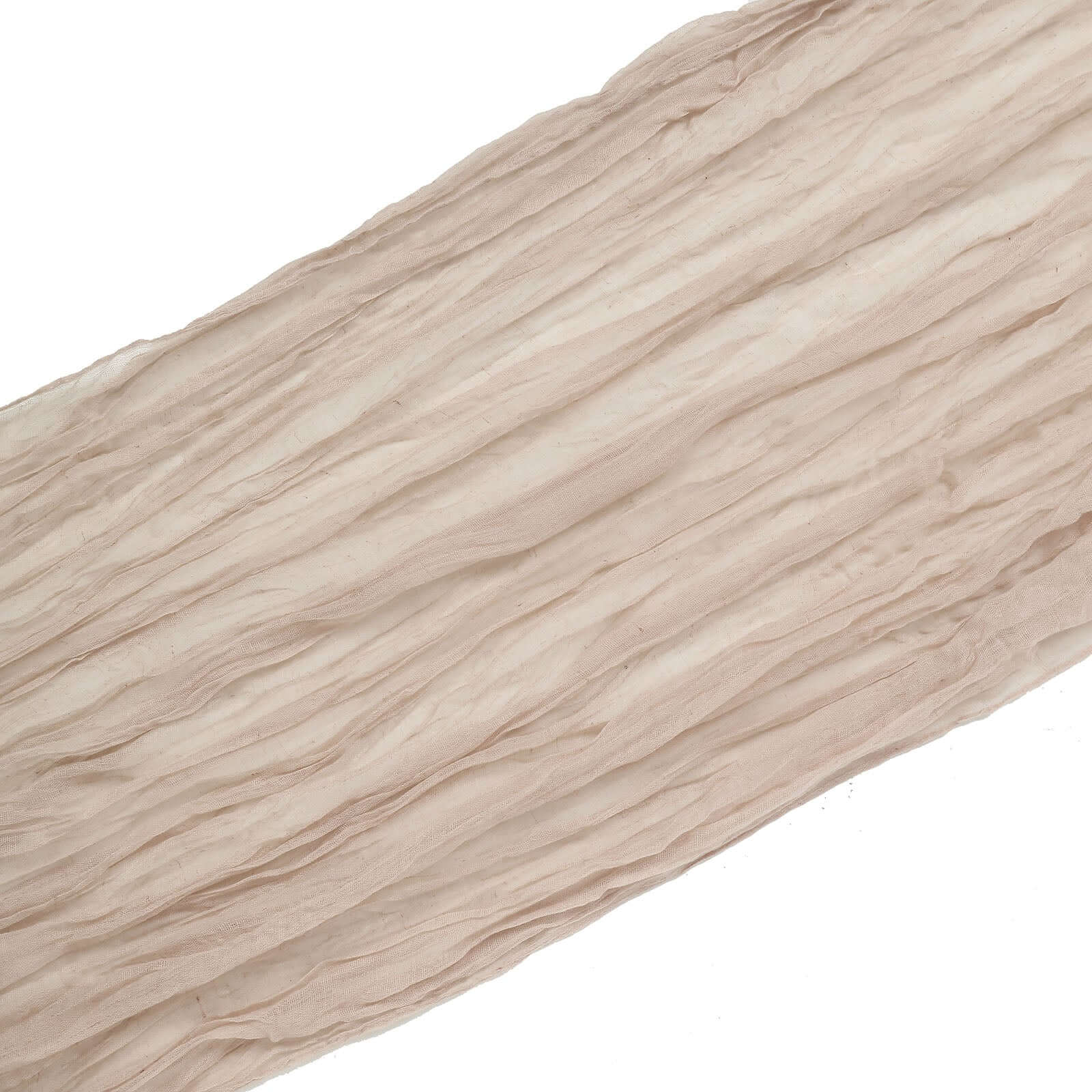 20ft Nude Beige Gauze Cheesecloth Fabric Wedding Arch Drapery, Window Scarf Valance, Boho Decor Arbor Curtain Panel