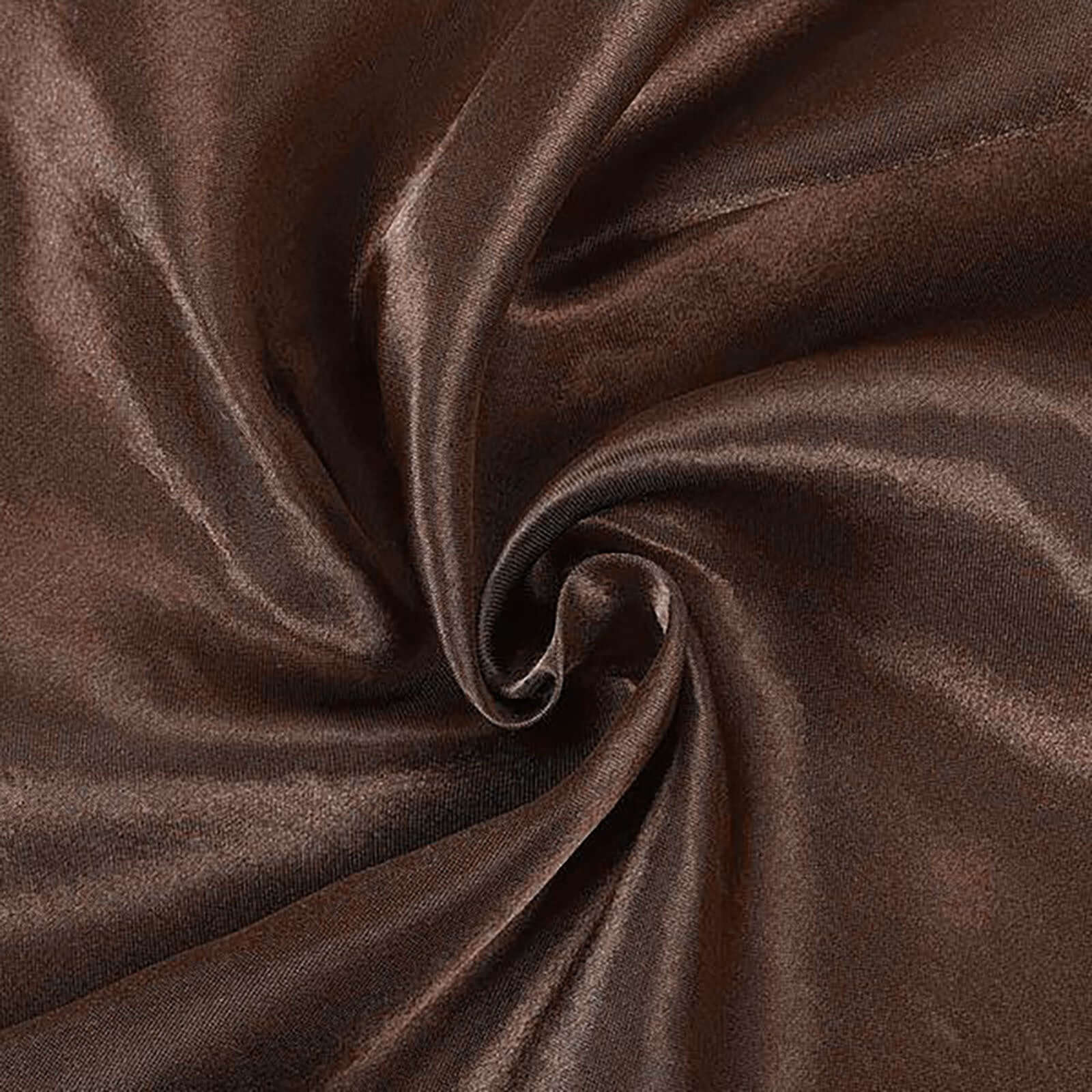 Satin Rectangular 60"x102" Tablecloth Chocolate - Smooth and Lustrous Table Cover