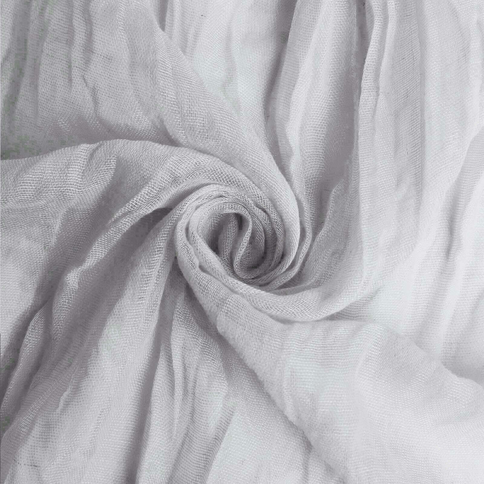 5 Pack Gauze Cheesecloth 24"x19" Napkins Silver Reusable Dinner Napkins